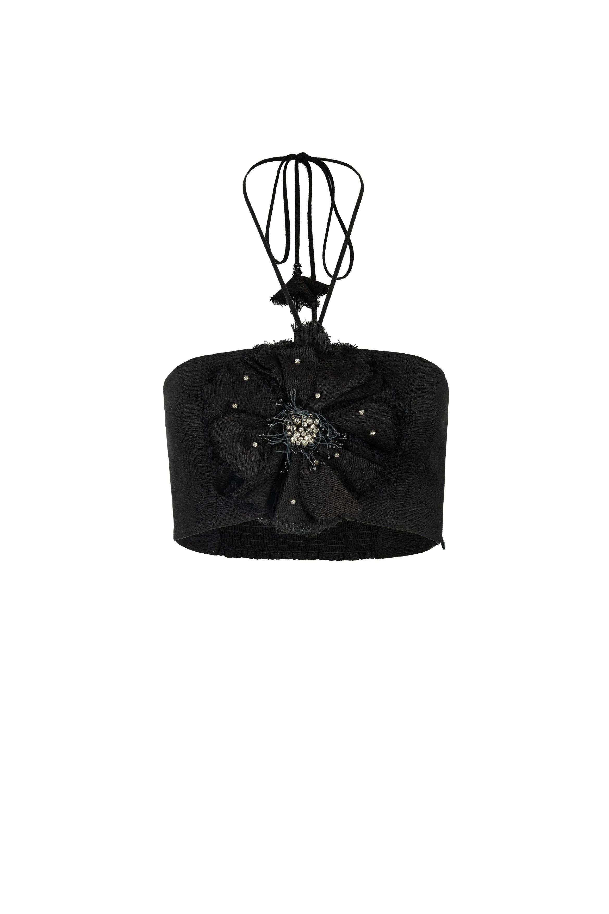 Gol Crop Top - Black - Image 9
