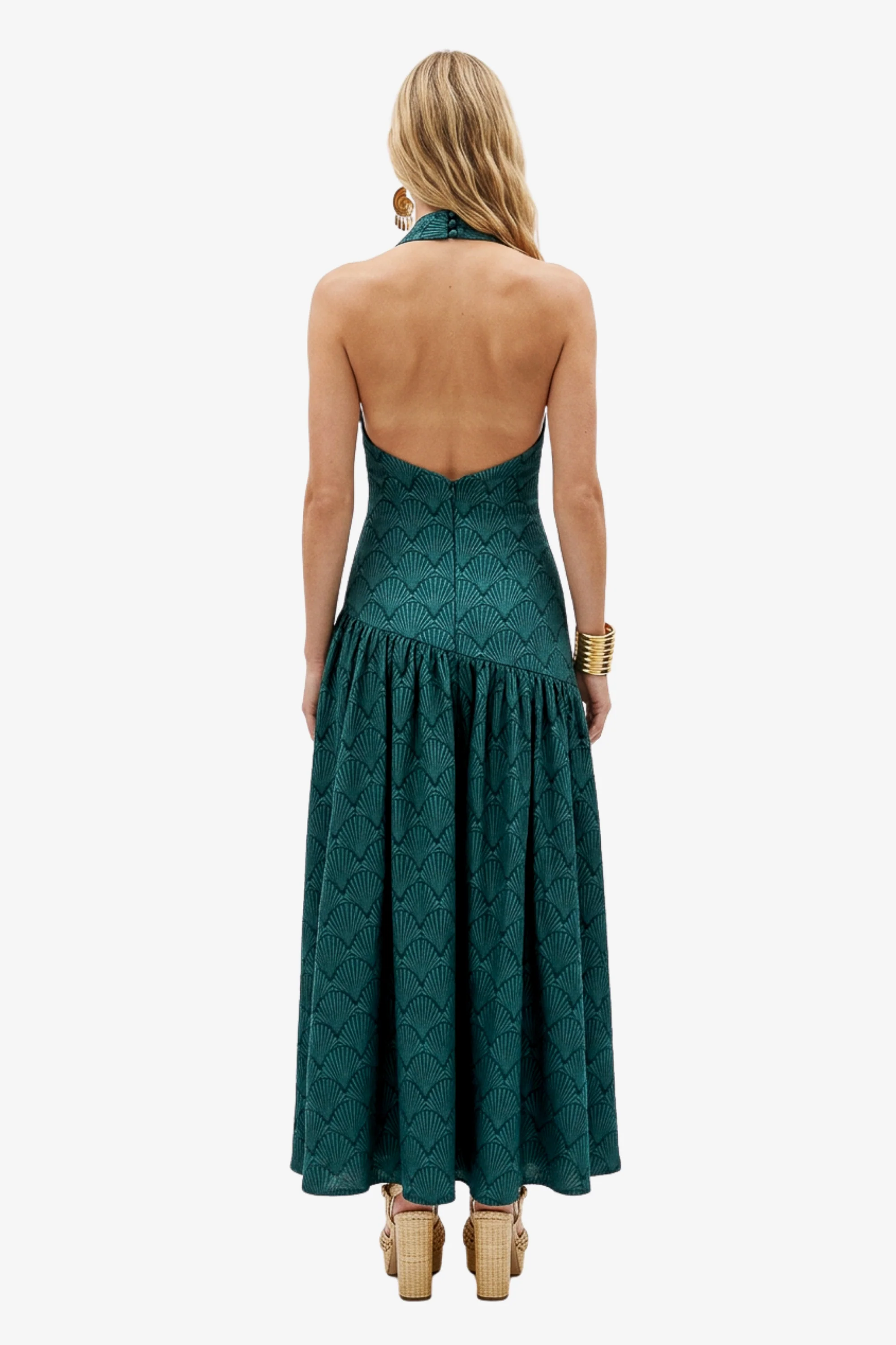 Sienna Halter Seashell Maxi Dress - Image 6
