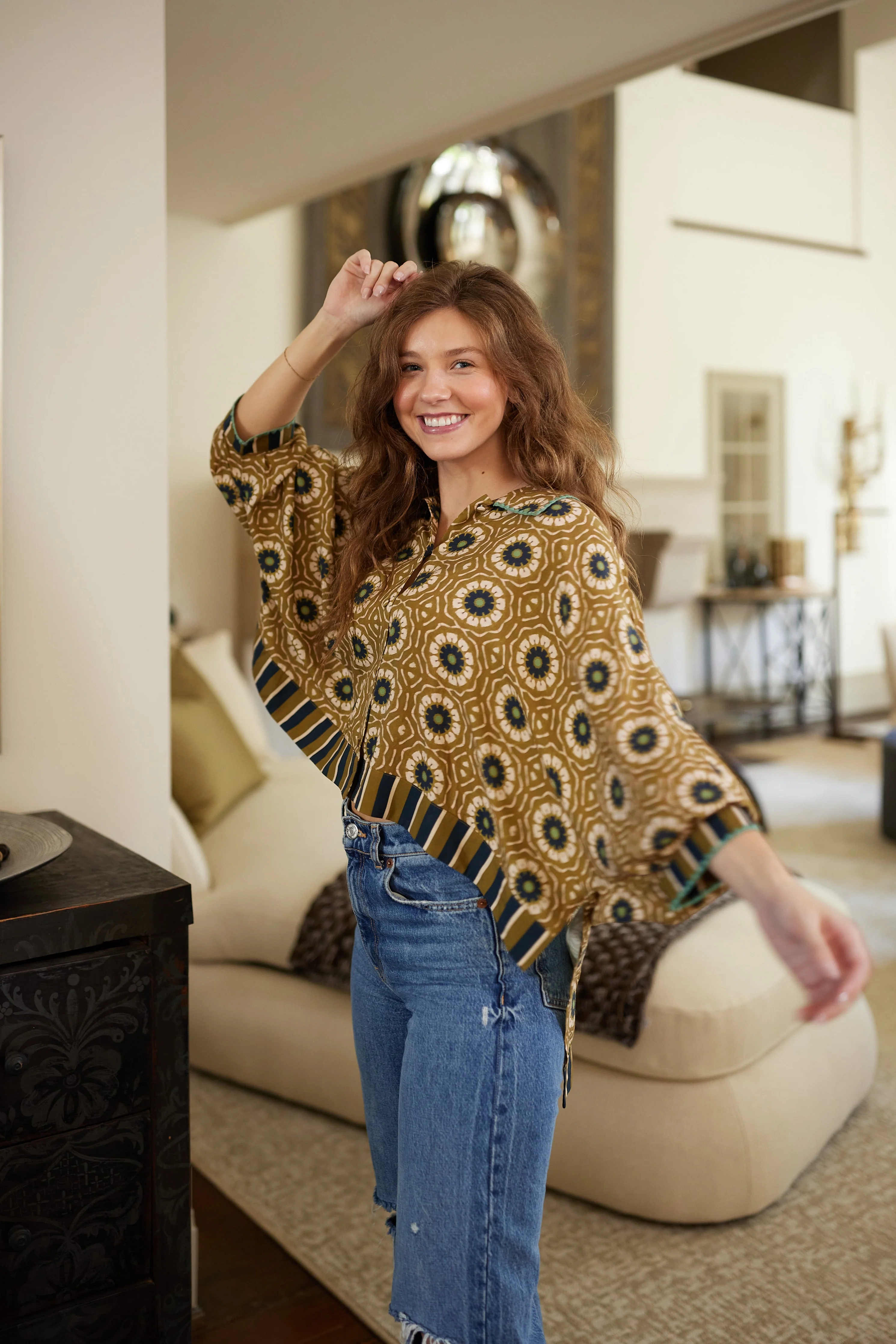 Harriet High Low Top - Dandelion Hunter Green - Image 6