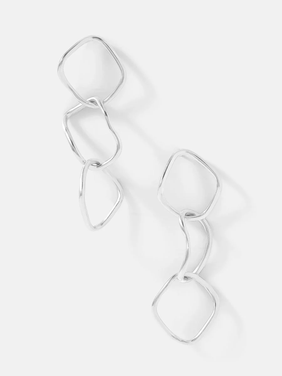 Hermes Earrings in Silver - Image 7