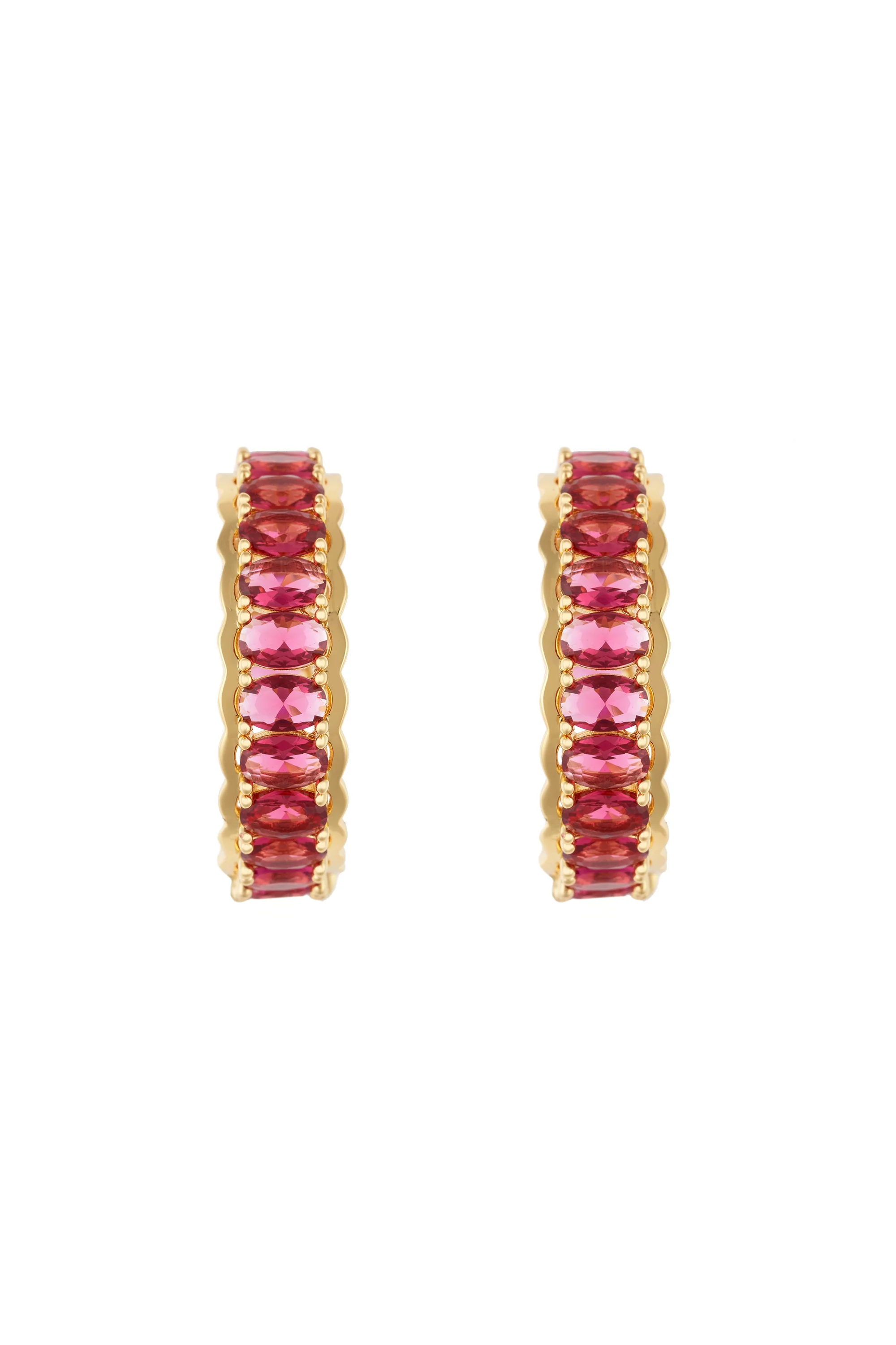 Ruby Latana Oval Hoops