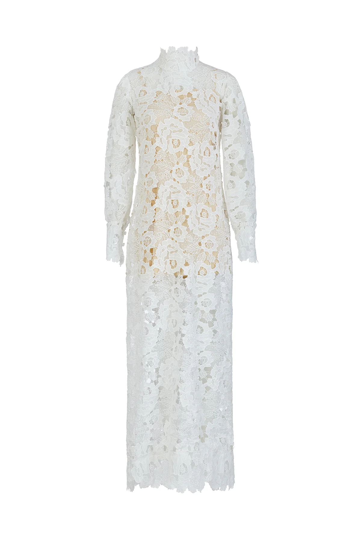 Holly Dress – Elegant White Lace Long-Sleeve Maxi Dress - Image 2