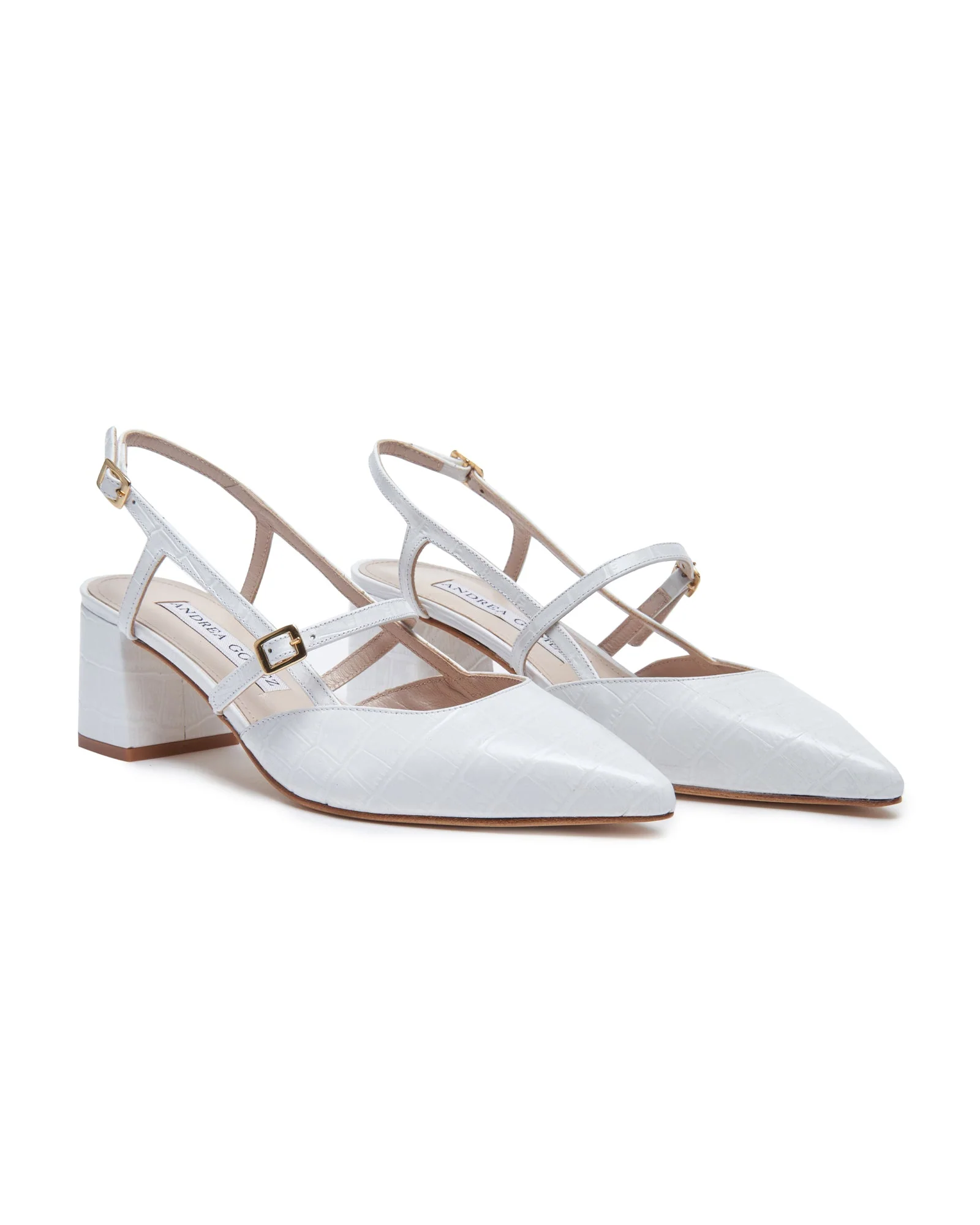 Iman White Faux Croc - Image 5