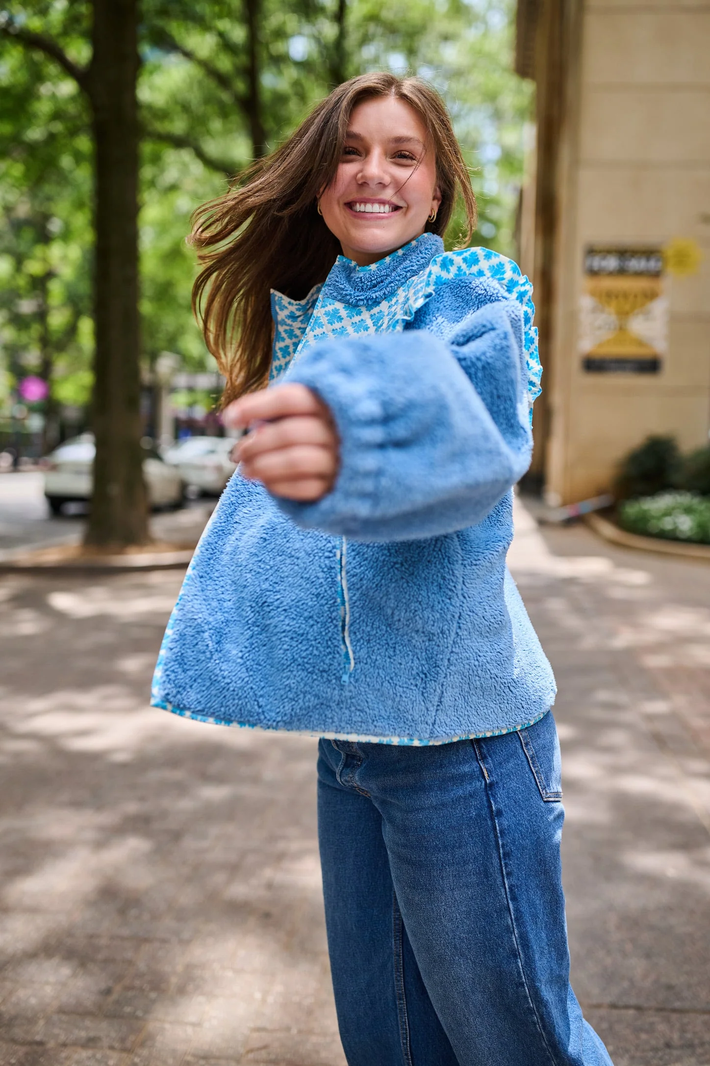 Isabella Sherpa Jacket - Blue Clover - Image 20