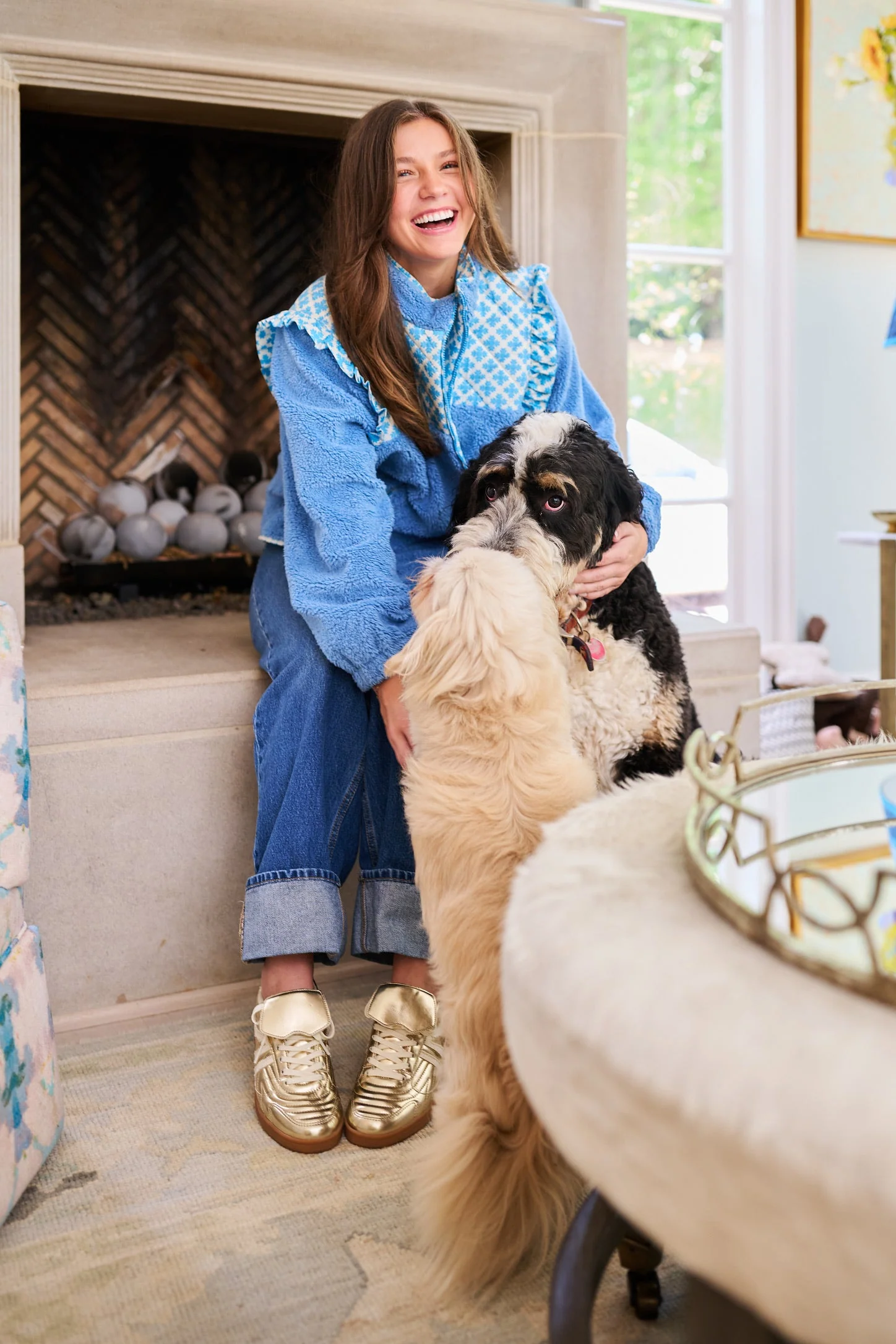 Isabella Sherpa Jacket - Blue Clover - Image 29
