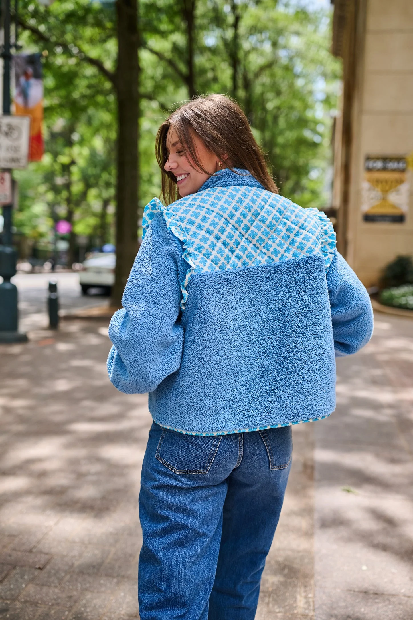 Isabella Sherpa Jacket - Blue Clover - Image 33