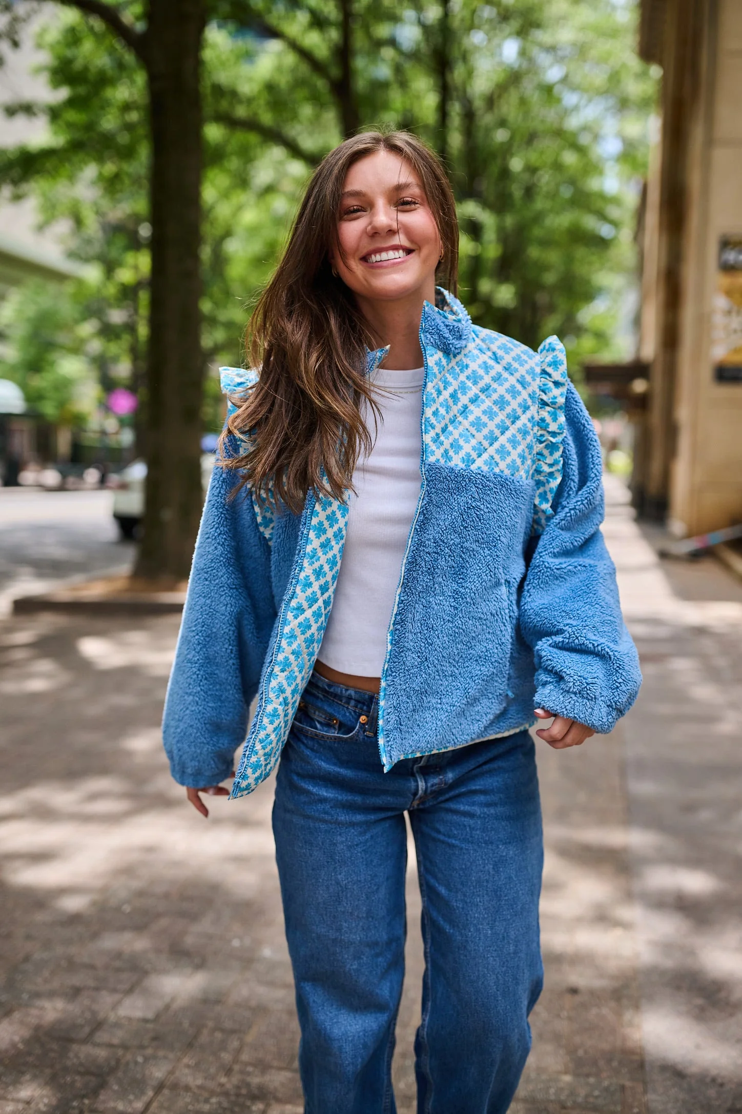 Isabella Sherpa Jacket - Blue Clover - Image 38