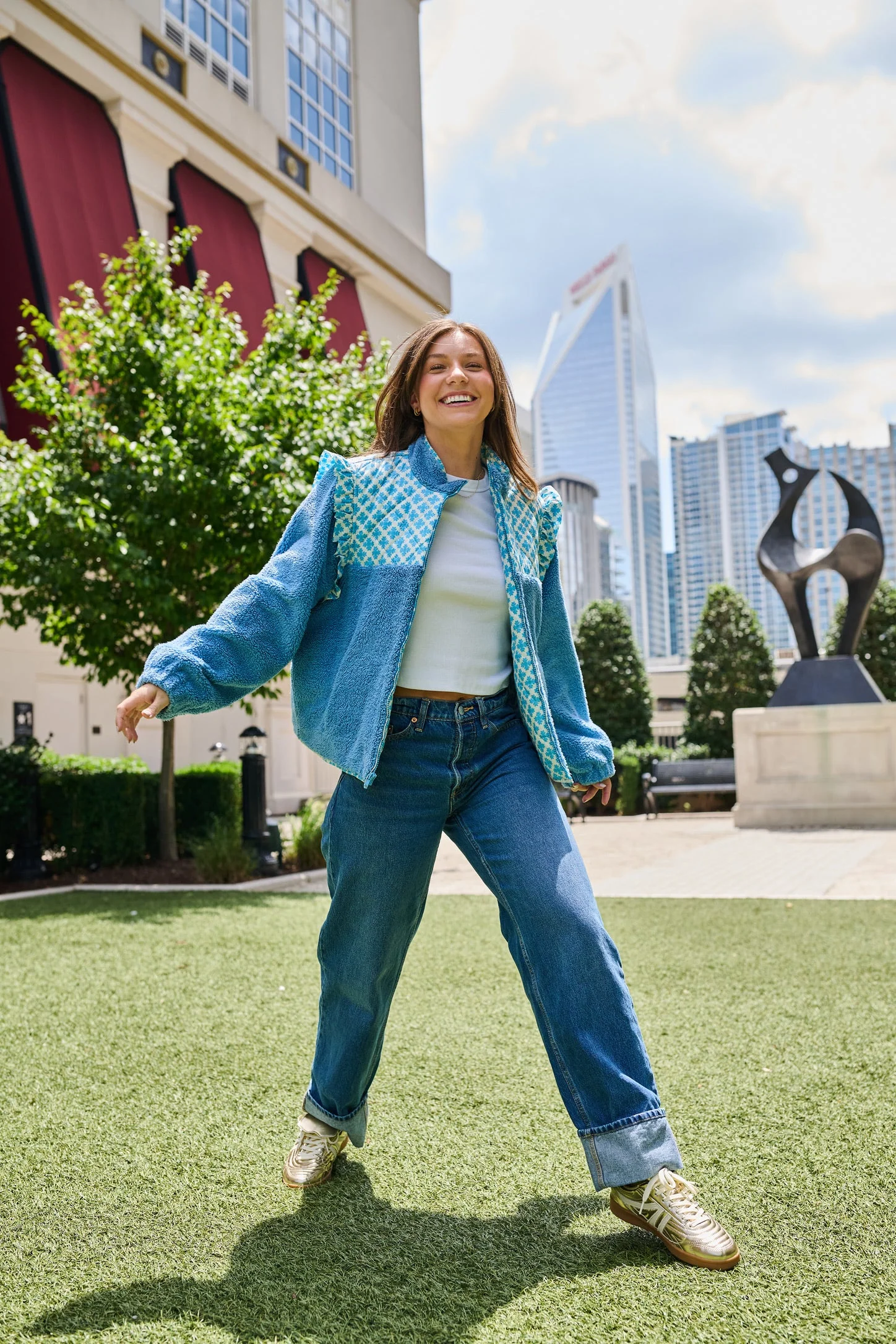 Isabella Sherpa Jacket - Blue Clover - Image 41