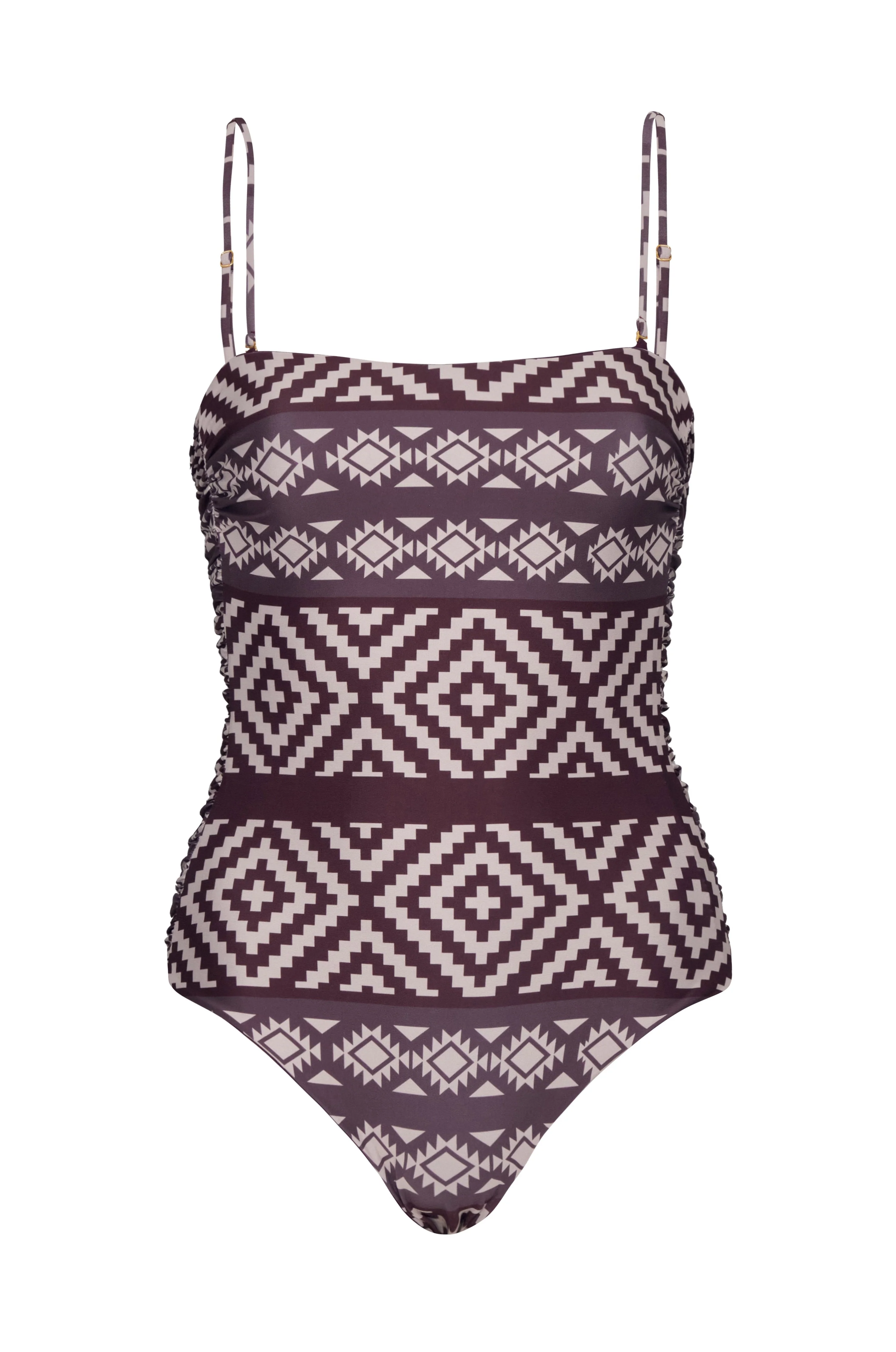 Las Balsas One Piece / Ethnic Motif - Purple - Image 3