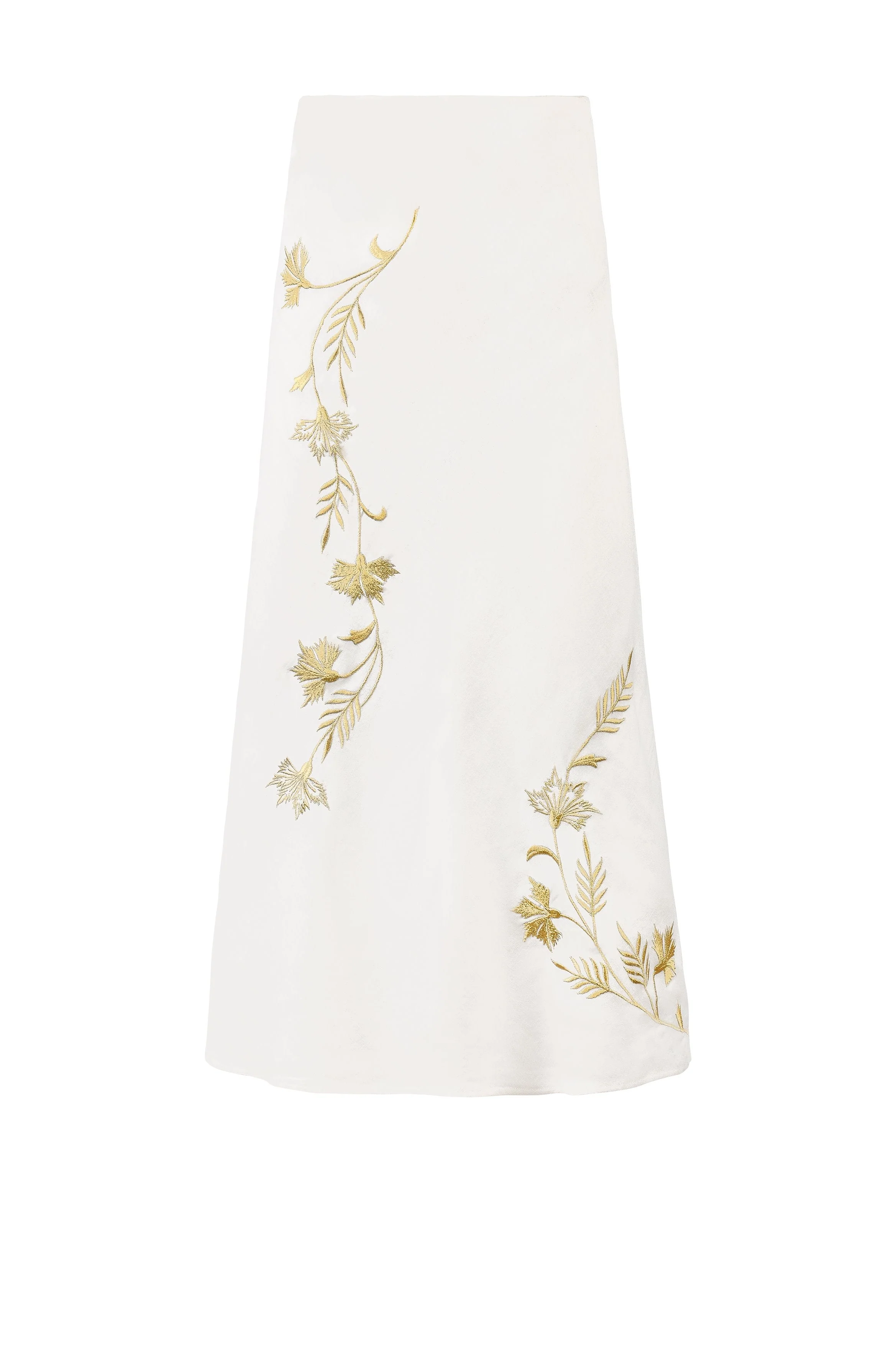 Lily Skirt - Ivory & Gold