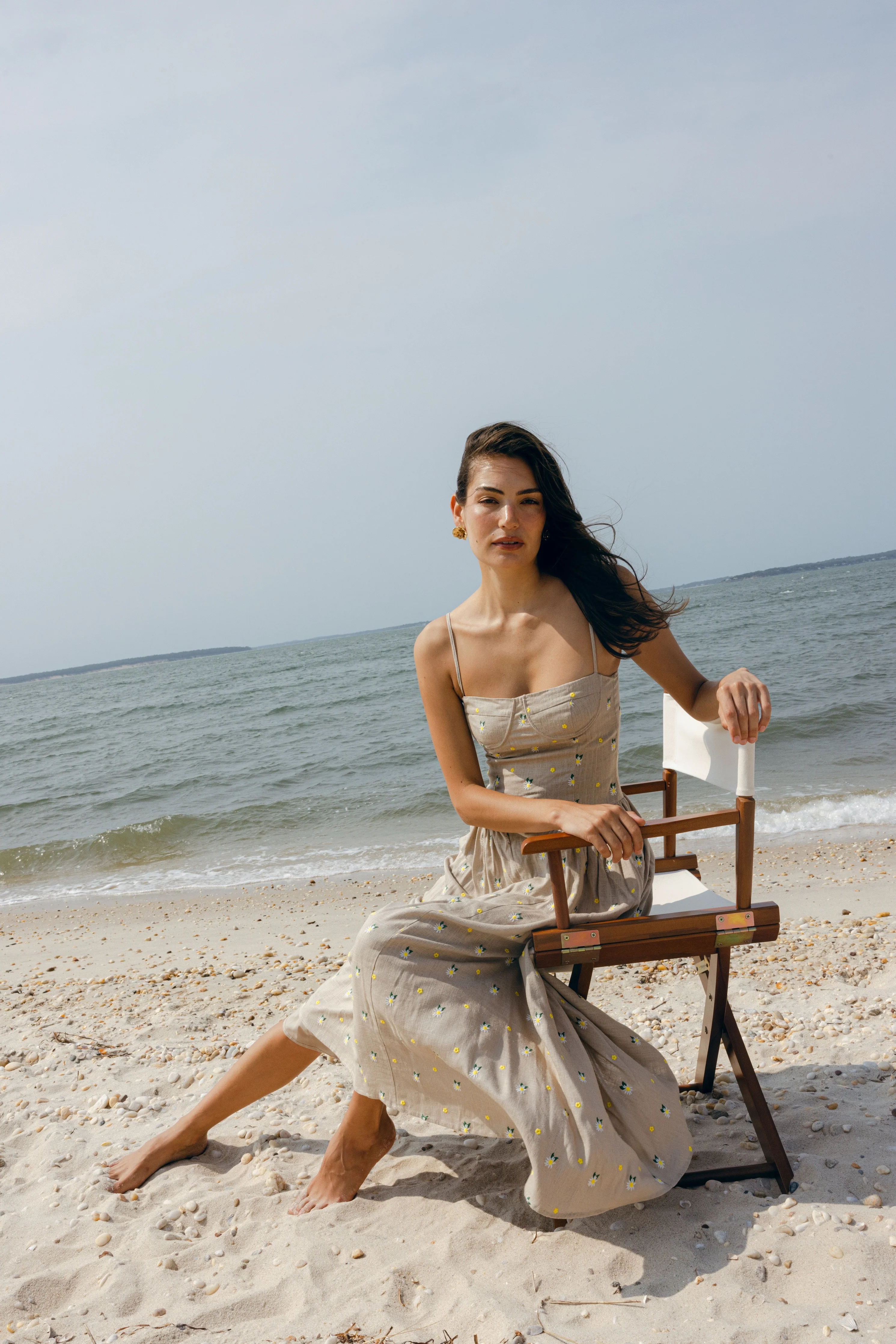 Lou Lou Dress Embroidered Daisy - Image 2