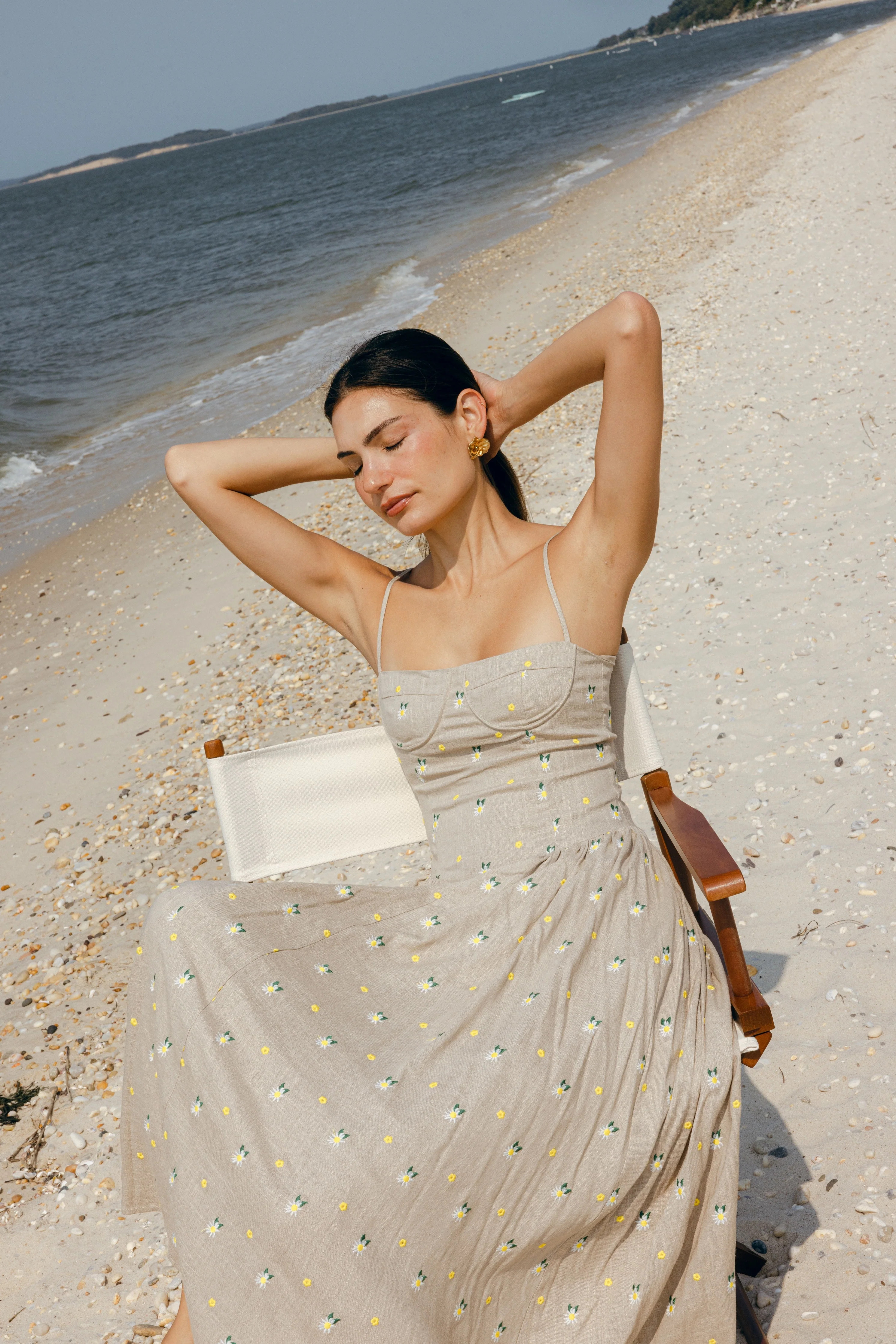 Lou Lou Dress Embroidered Daisy - Image 3