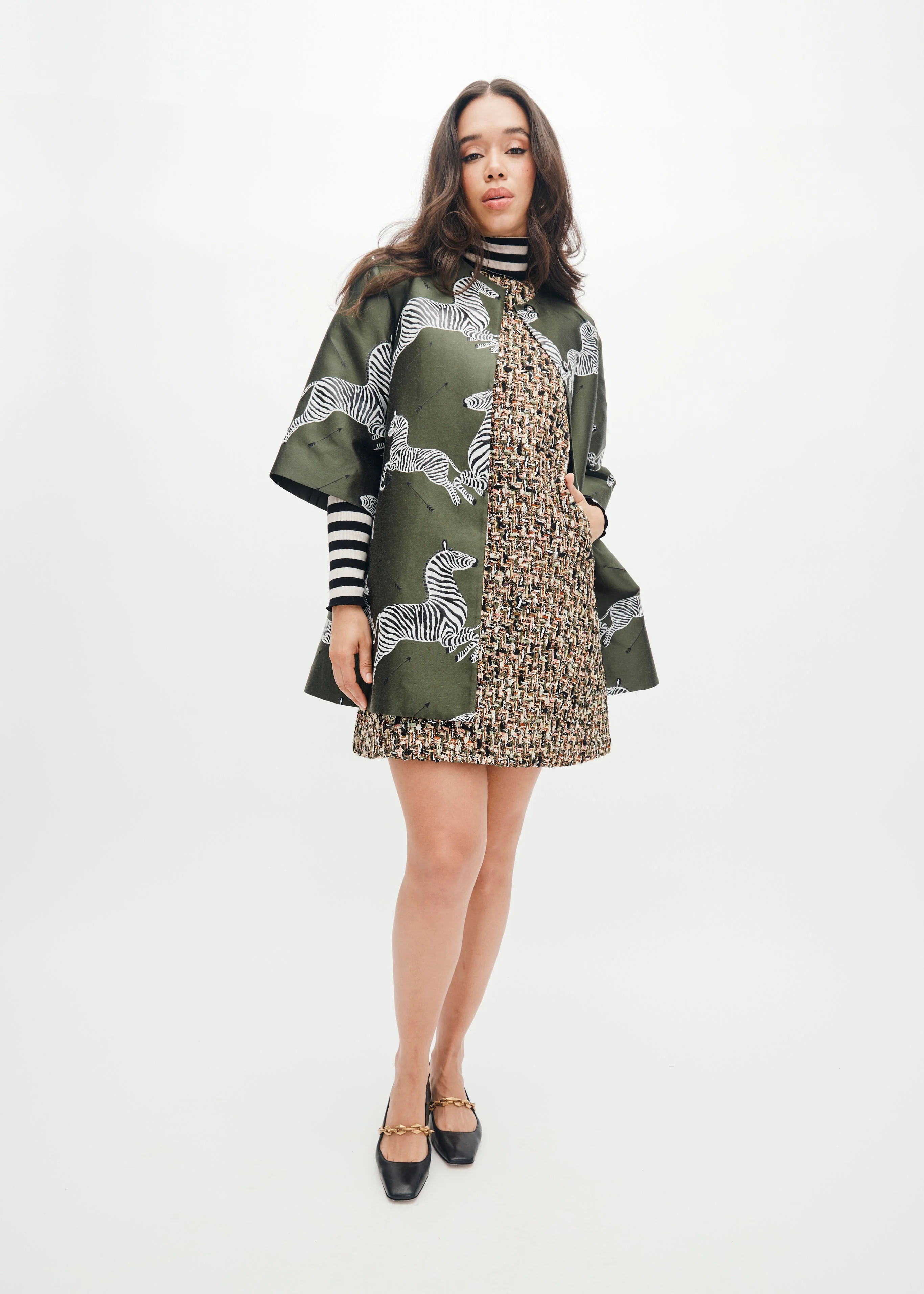 Mae X Scalamandre Audrey Coat in Olive - Image 6