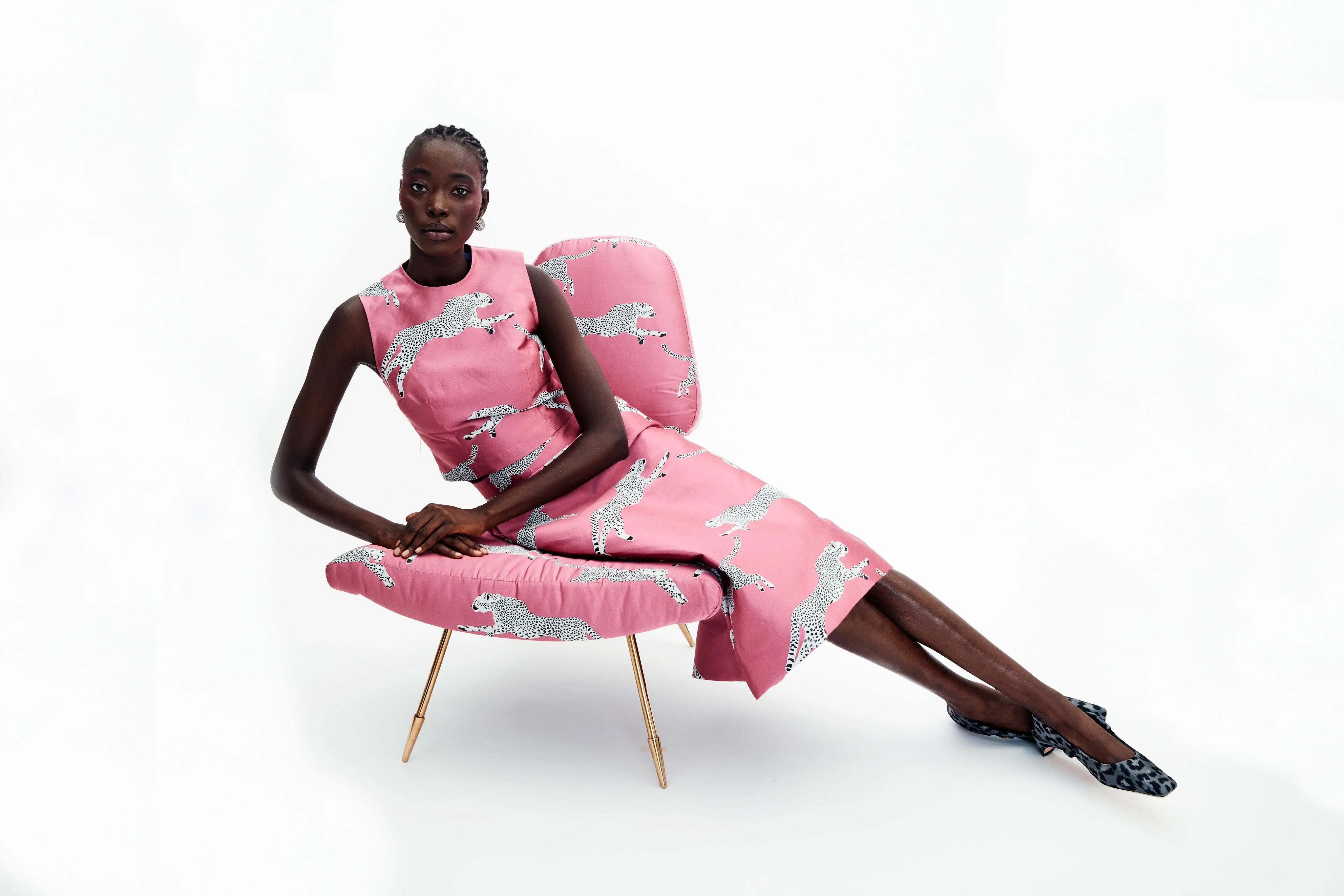 Mae X Scalamandre Hallie Skirt in Jumping Cheetah - Image 7