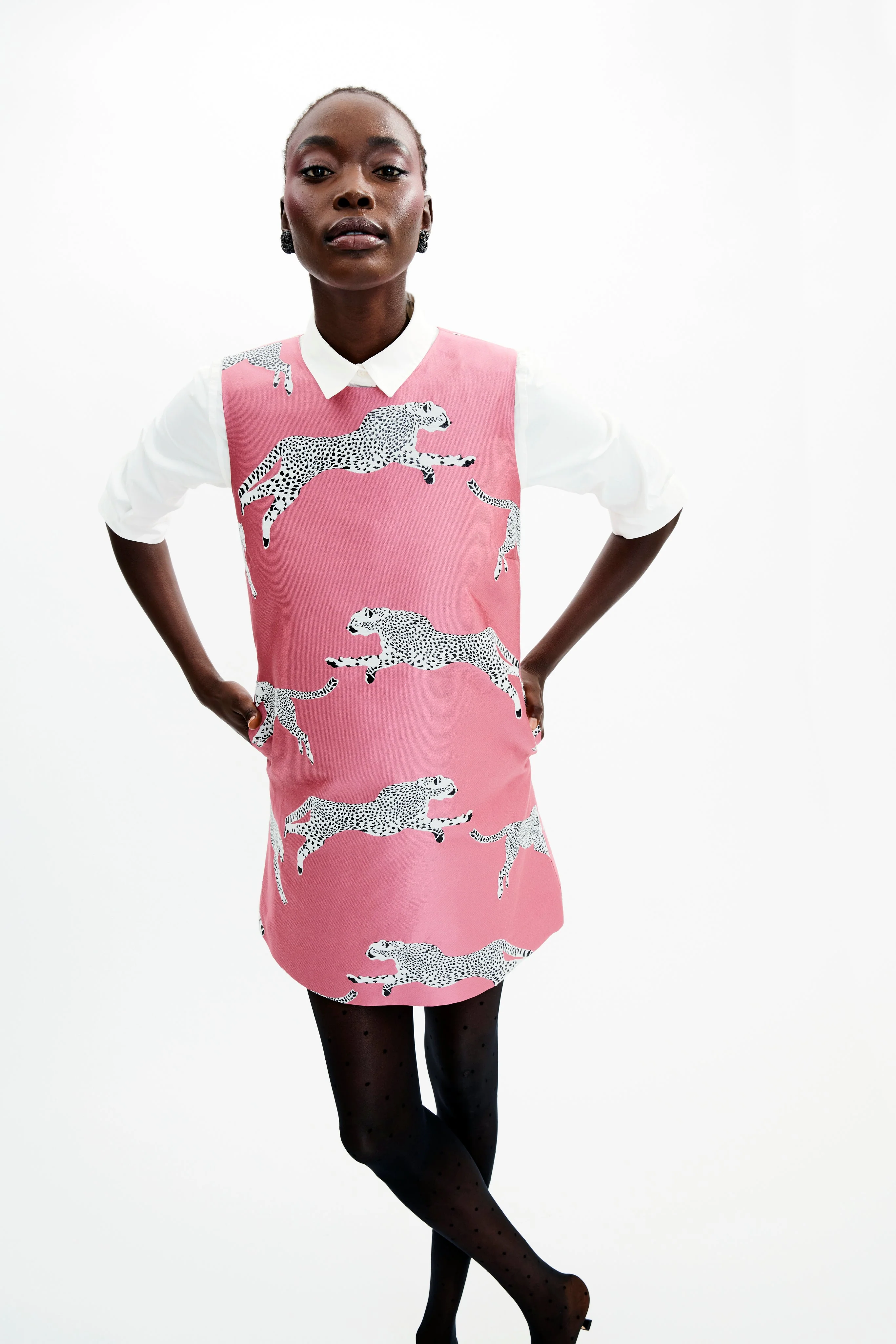 Mae X Scalamandre Laurel Dress in Leaping Cheetah - Image 9