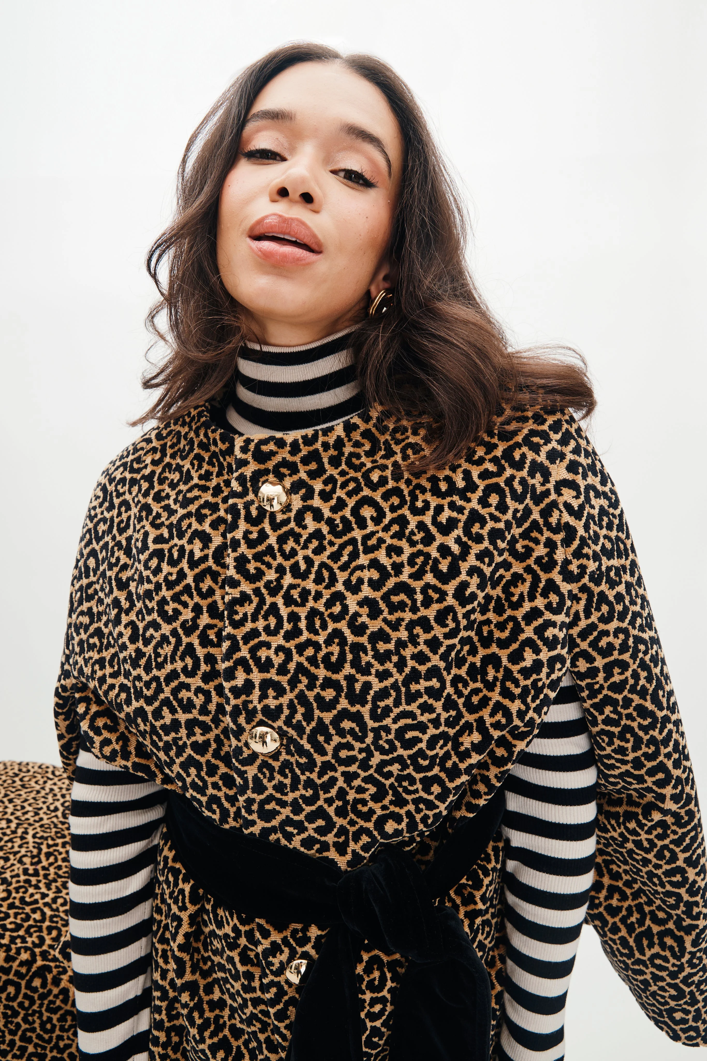 Mae X Scalamandré Selene Cape in Panthera Velvet - Image 9