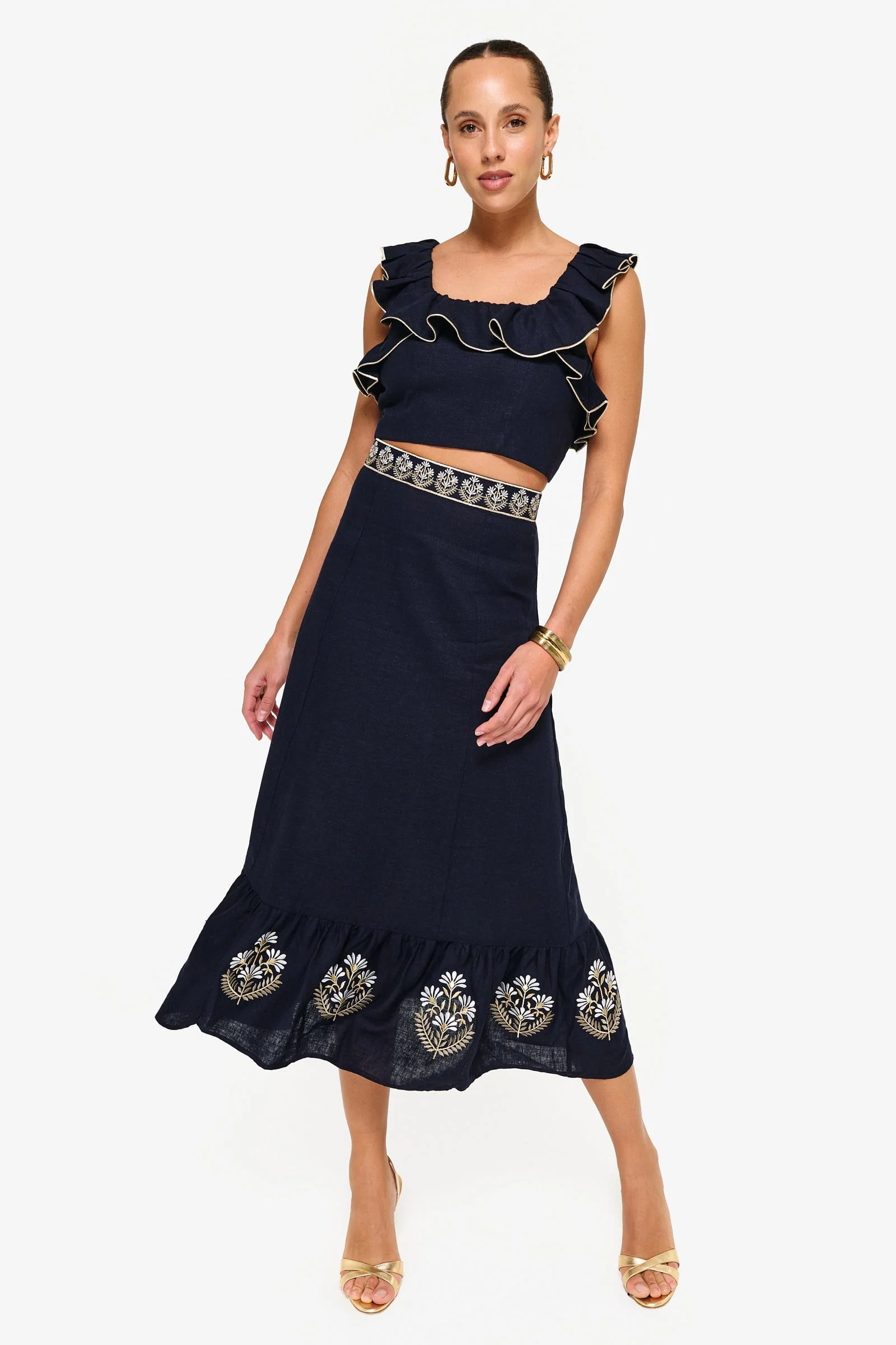 Malika Bustier Top - Navy - Image 10