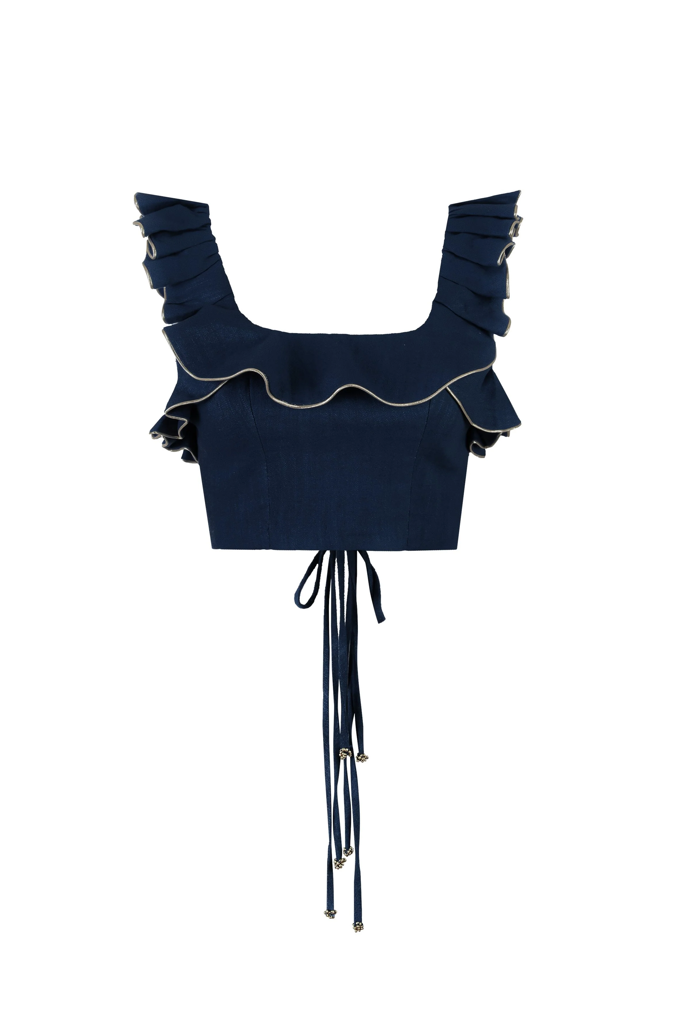 Malika Bustier Top - Navy - Image 6