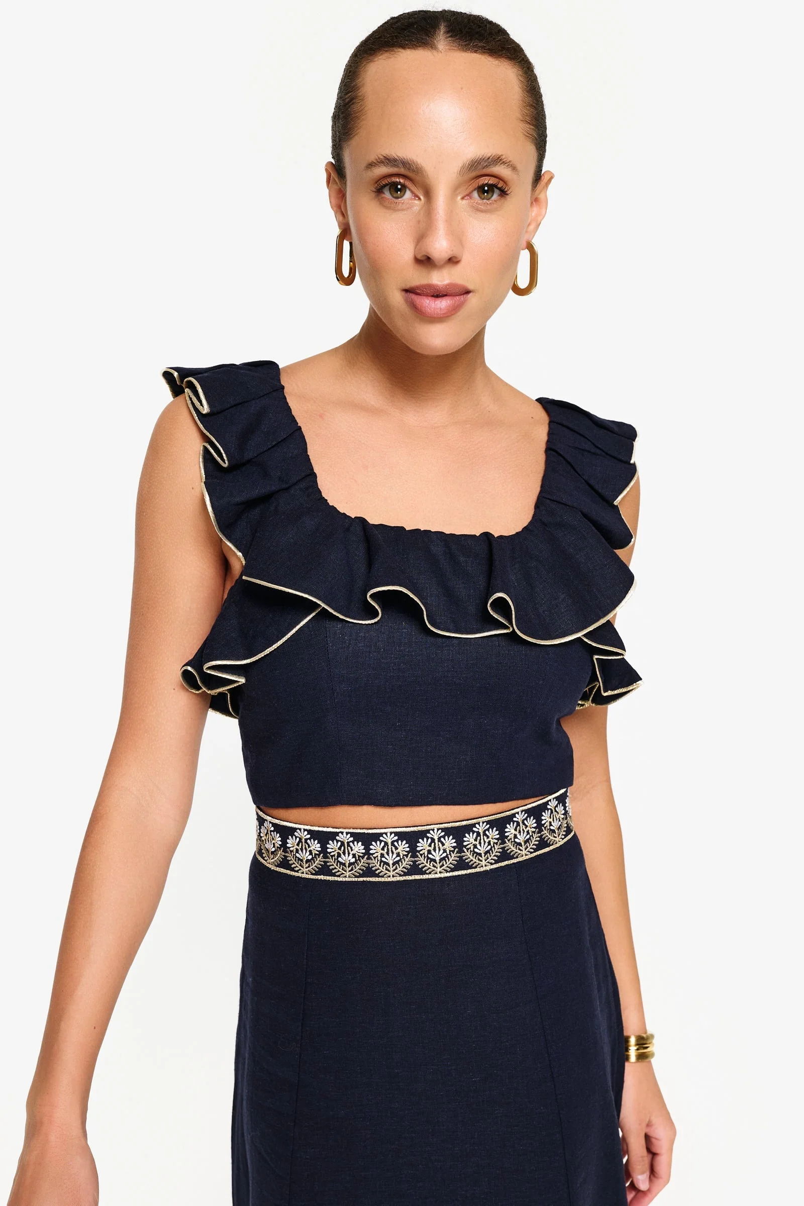 Malika Bustier Top - Navy - Image 7