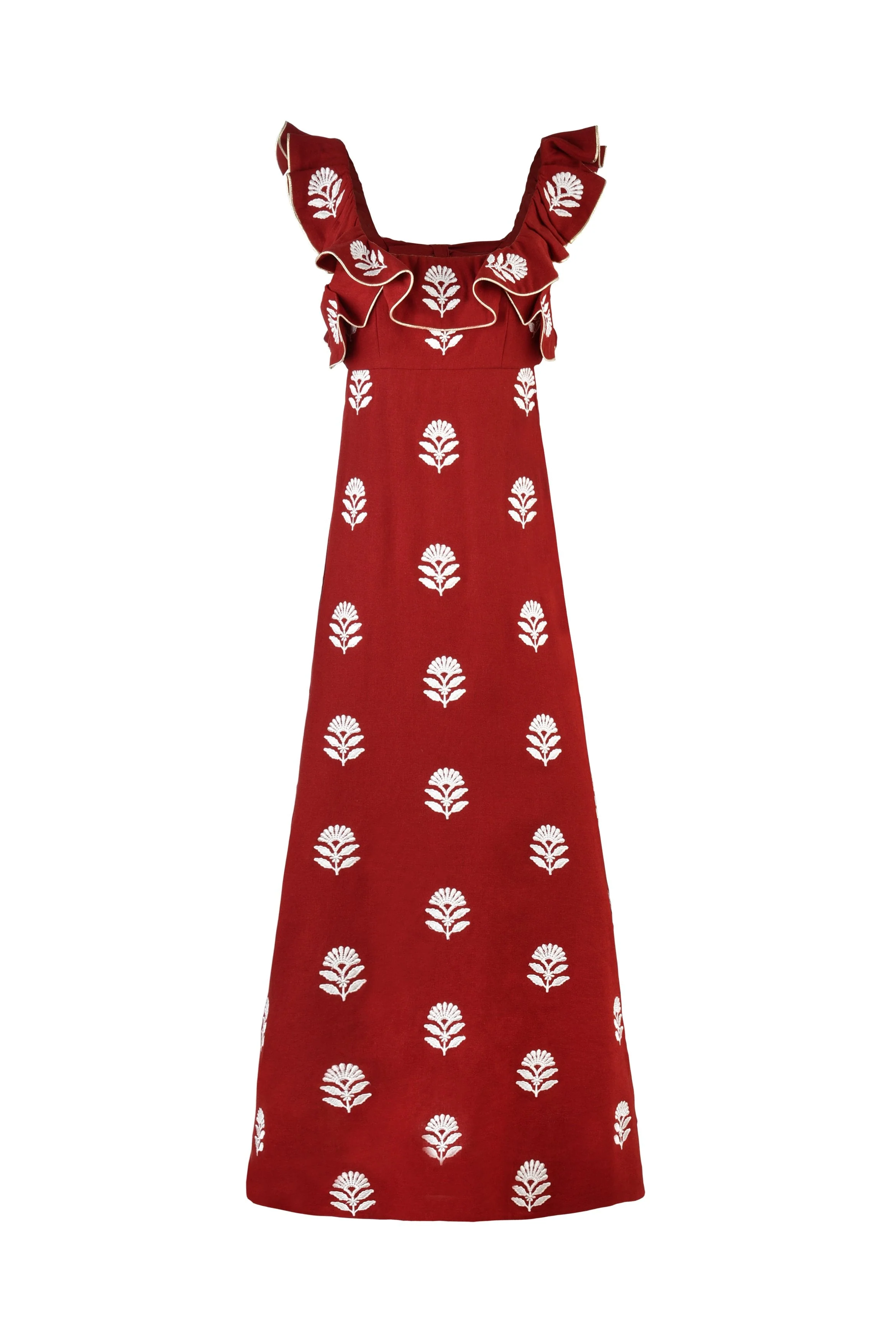 Malika Dress - Deep Red - Image 5