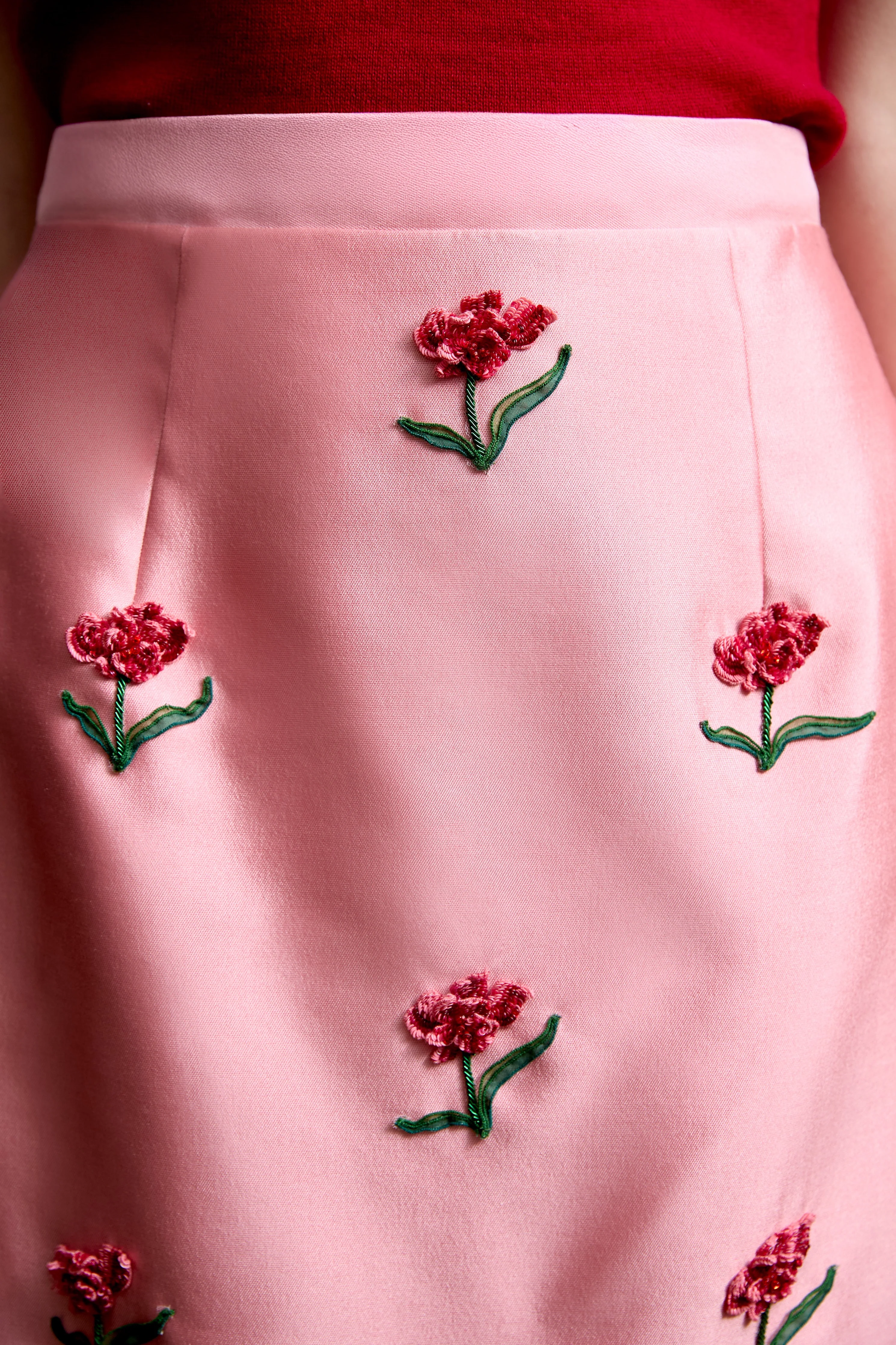 Margaret Skirt in Embellished Silk Wool - Image 6