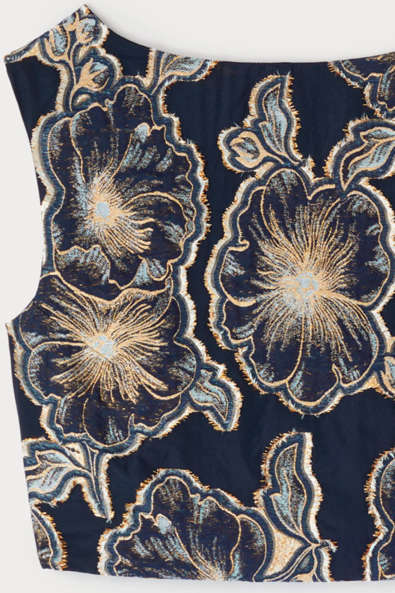 MIDNIGHT & GOLD Cropped Top - Image 6