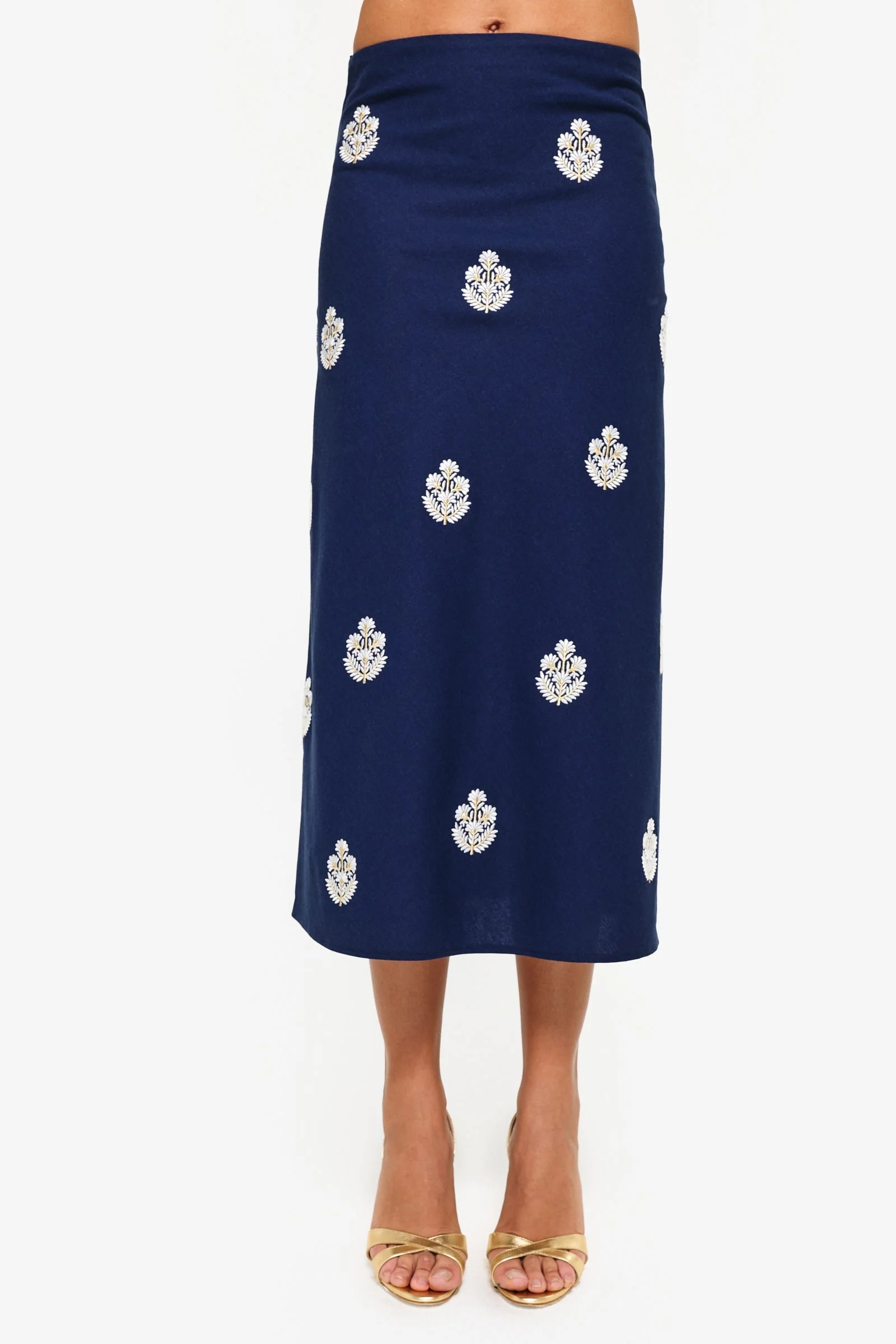 Mina Skirt - Navy & White - Image 10