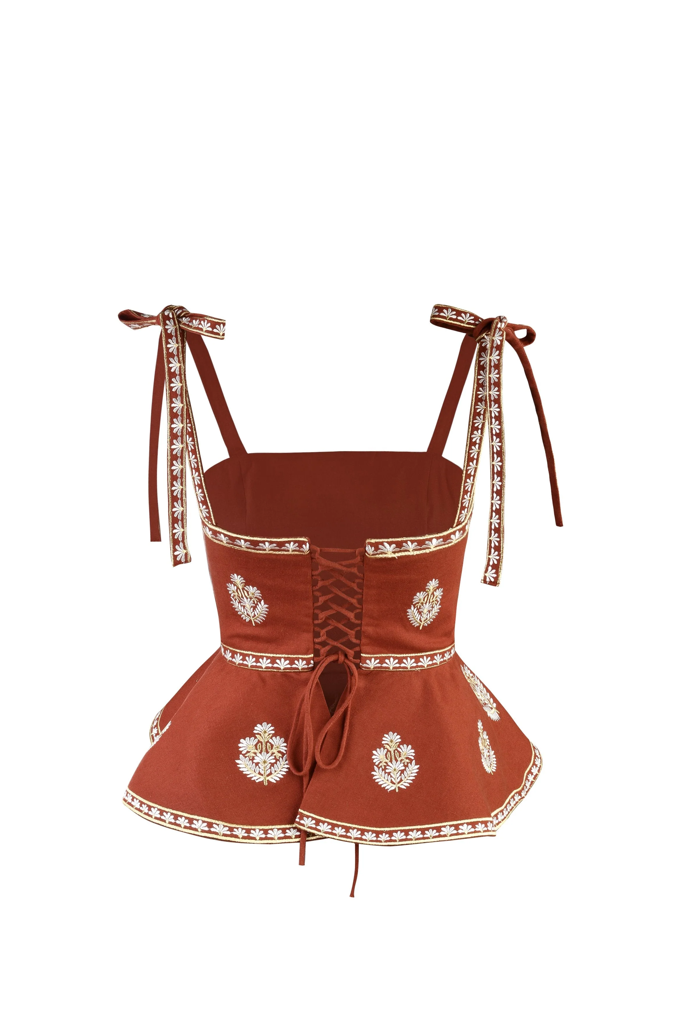 Mina Top - Brick & White - Image 5