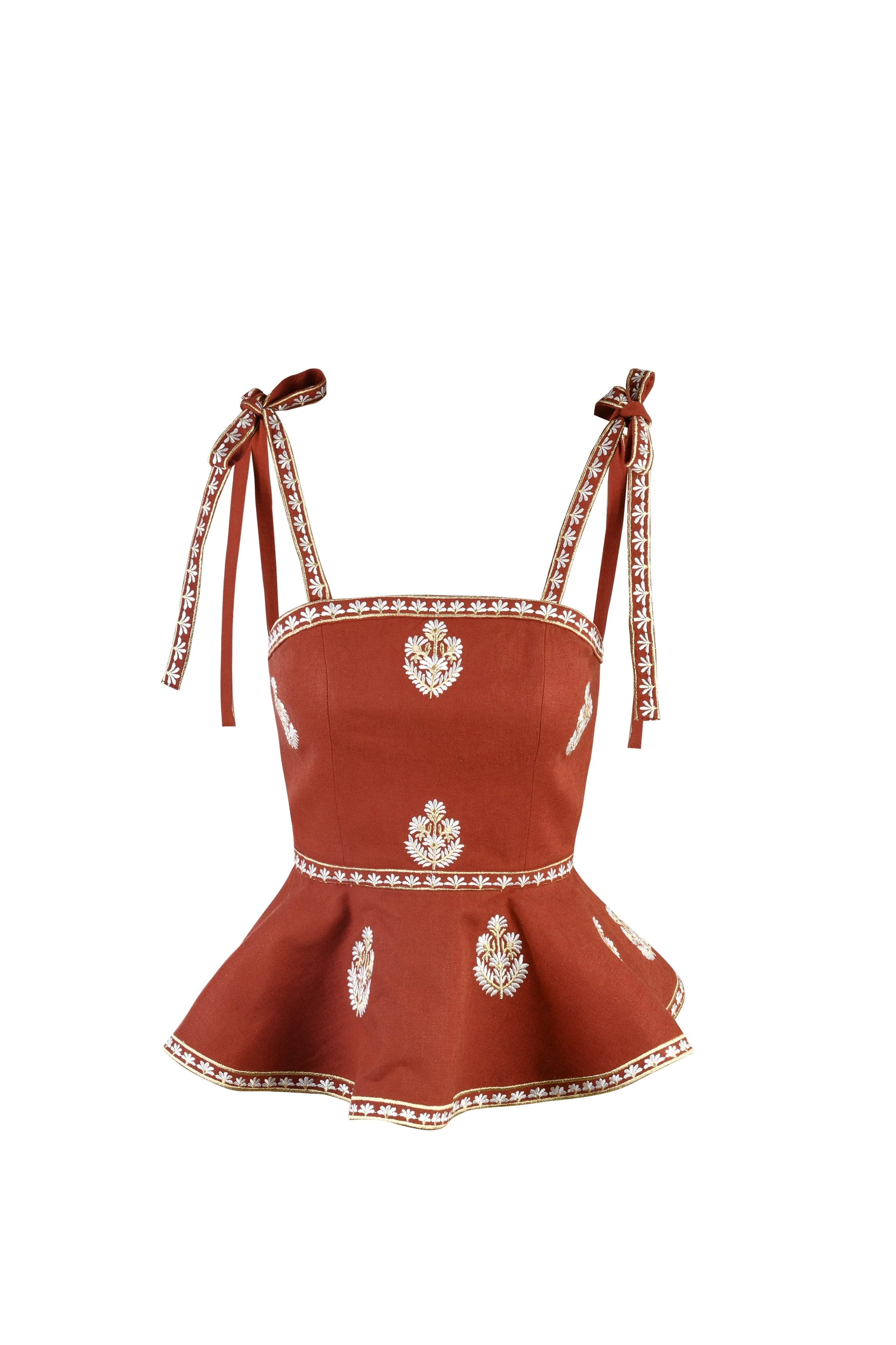 Mina Top - Brick & White - Image 6
