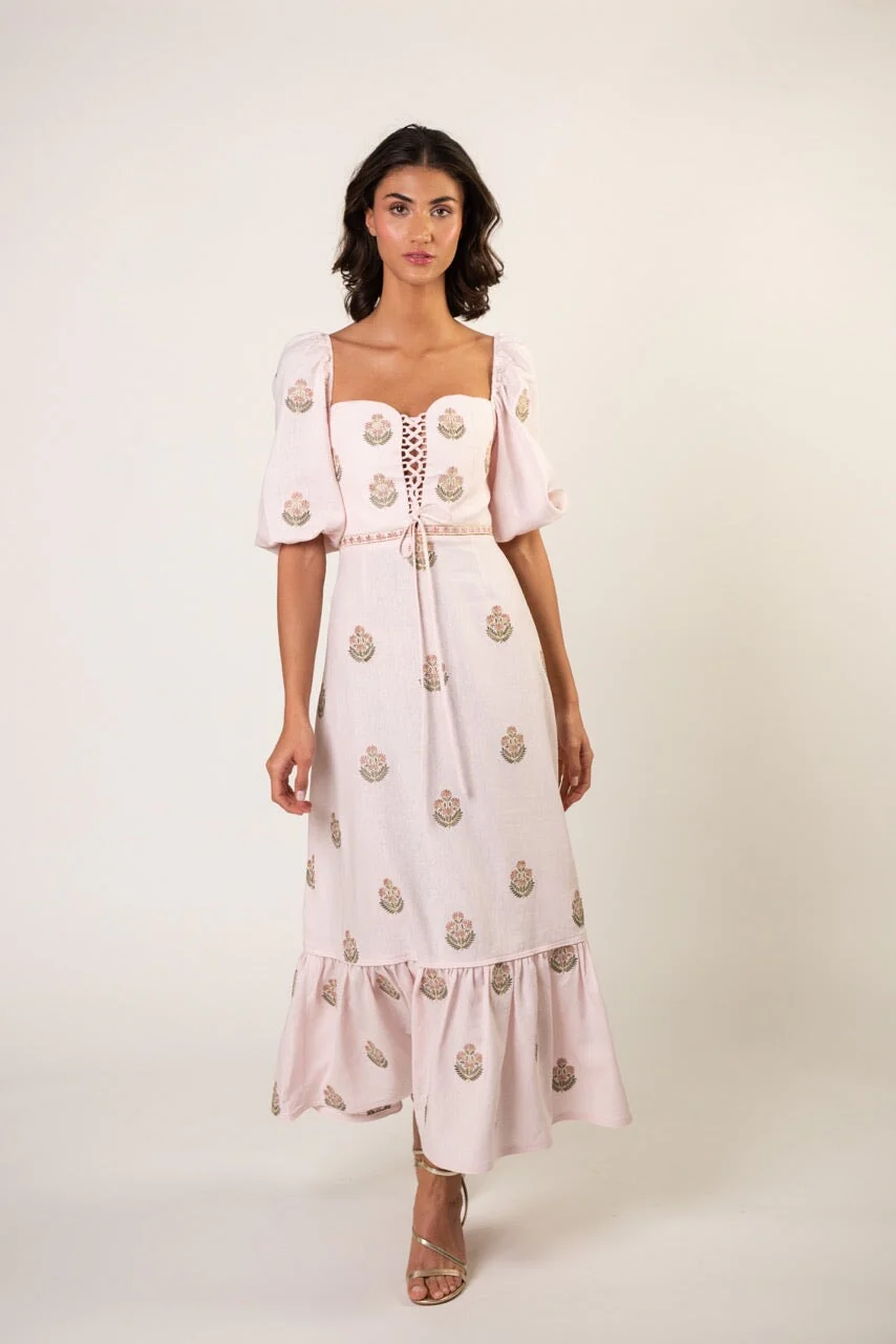 Mitra Maxi Dress - Pink & Pink - Image 11
