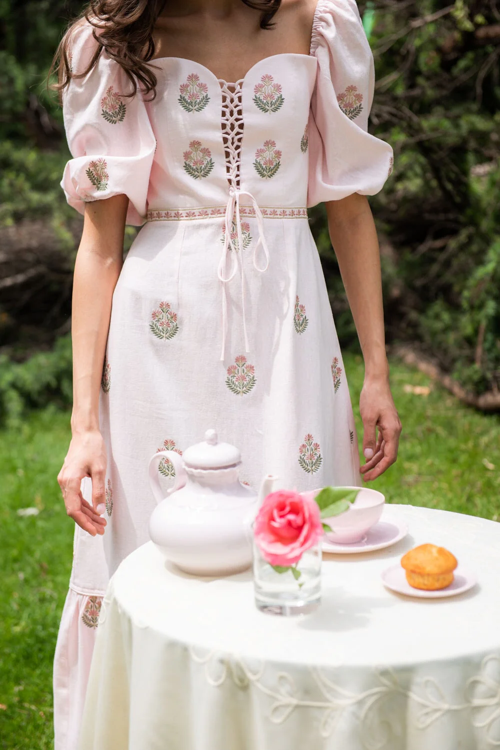 Mitra Maxi Dress - Pink & Pink - Image 5