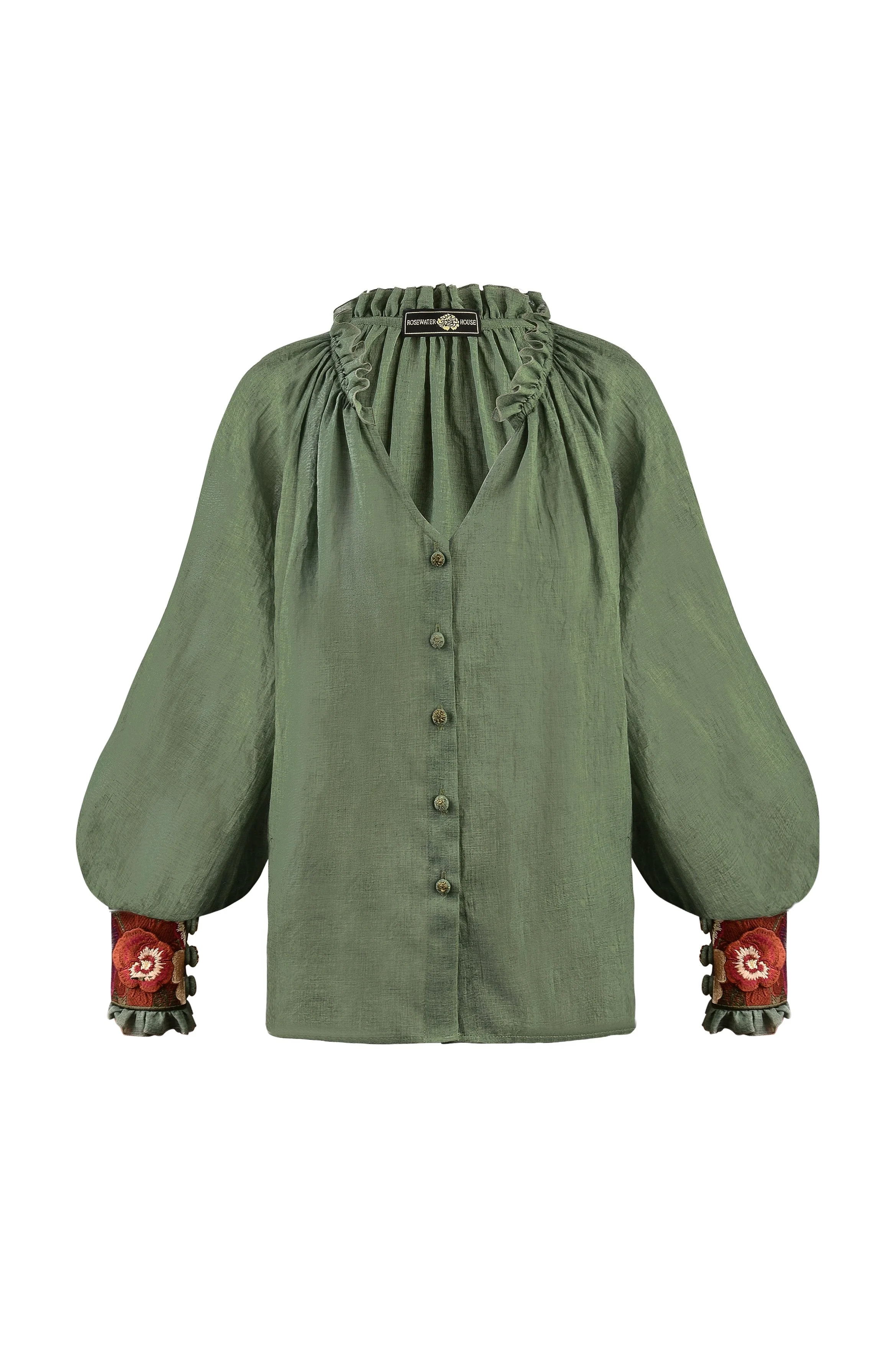 Pansy Blouse - Green - Image 11