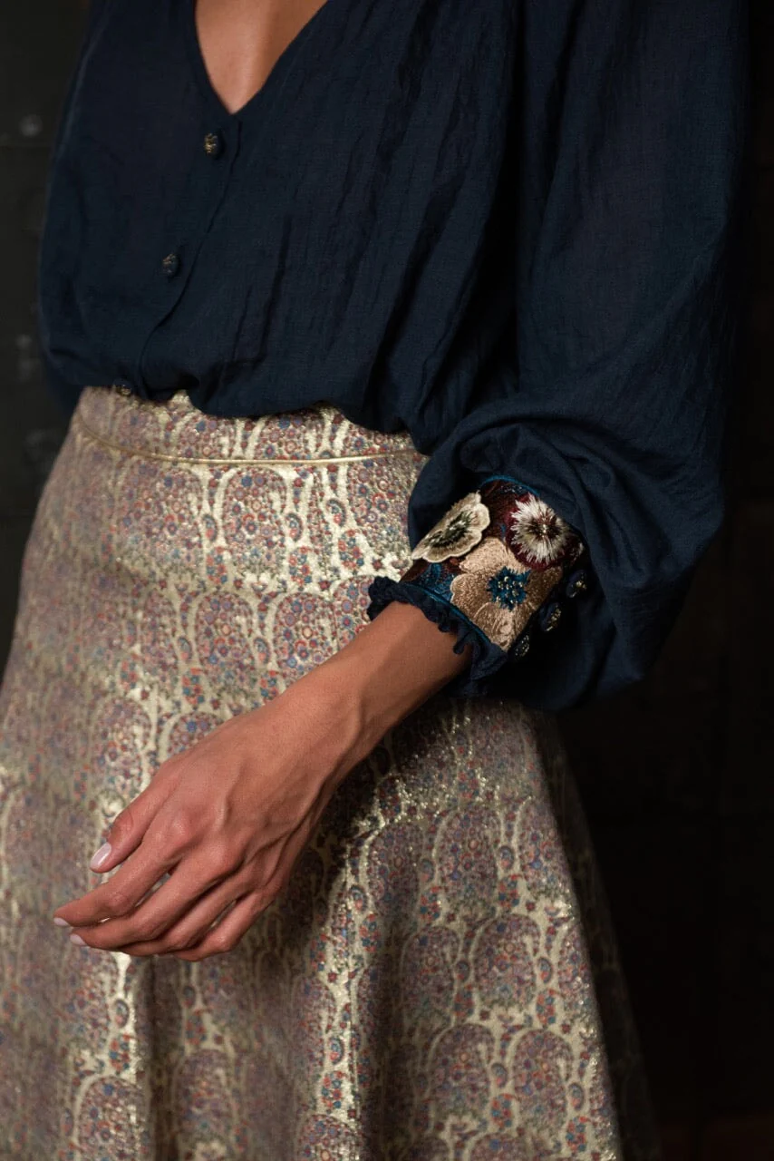 Pansy Blouse - Navy - Image 12