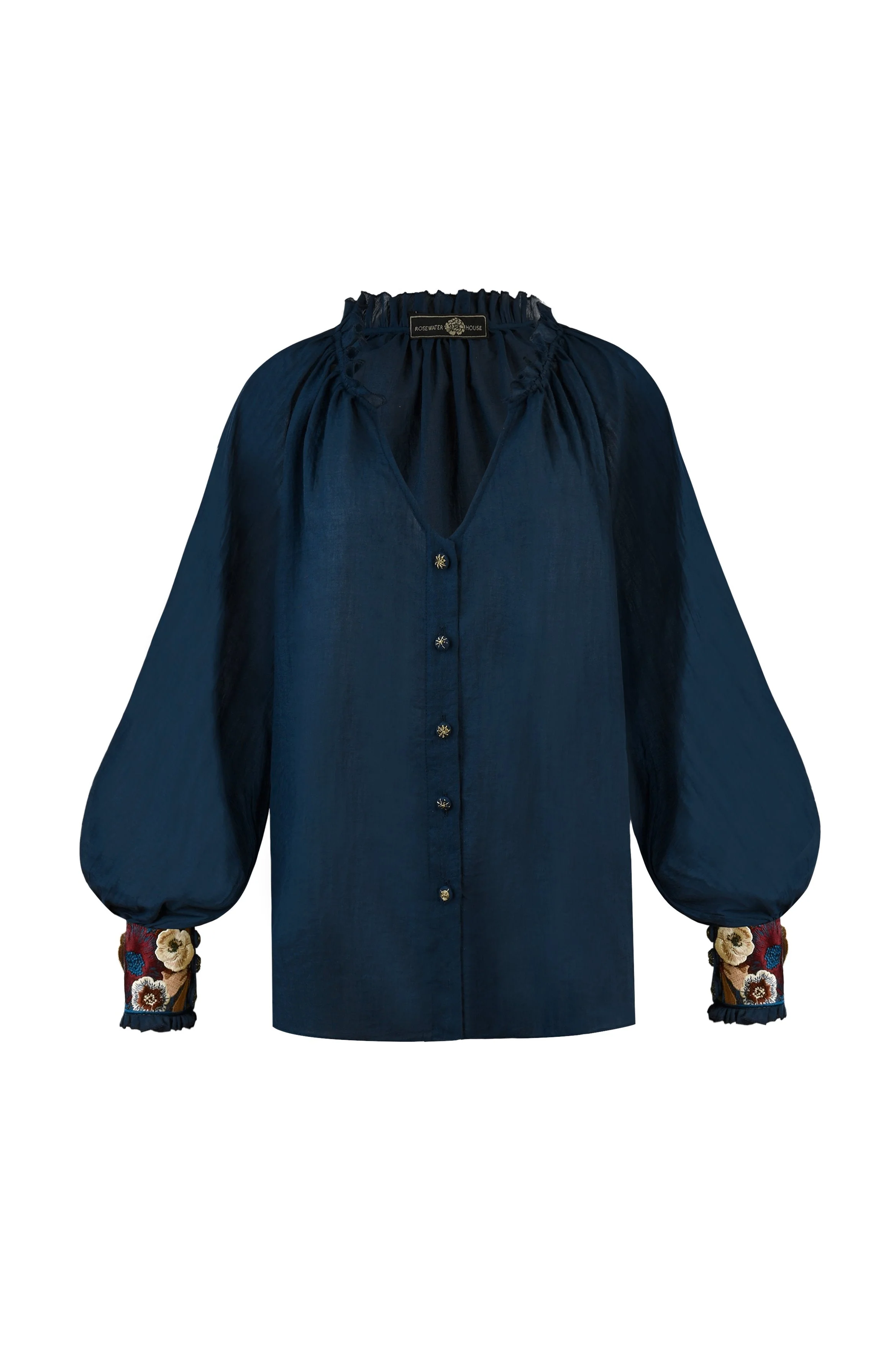 Pansy Blouse - Navy - Image 7