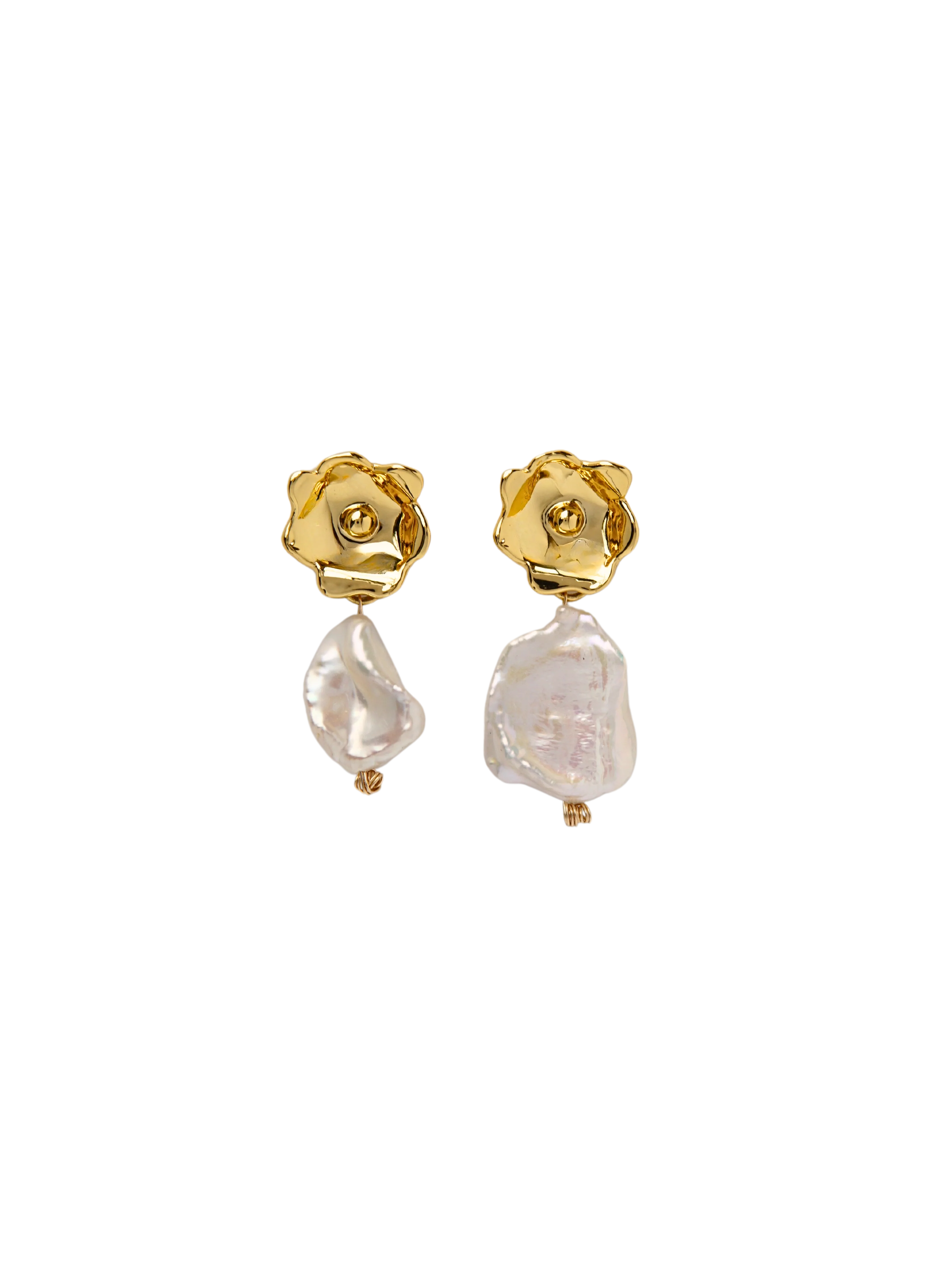 Pearlescent Flowers Earrings - Image 5