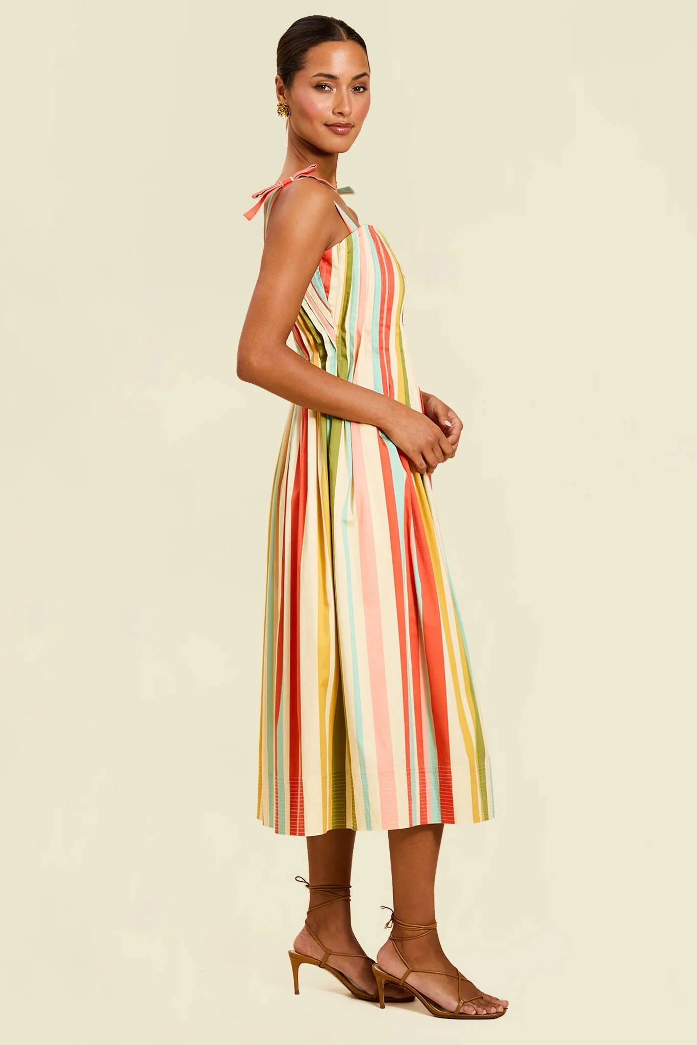 Pre-Order - Anais Pintuck Midi Dress - Image 3