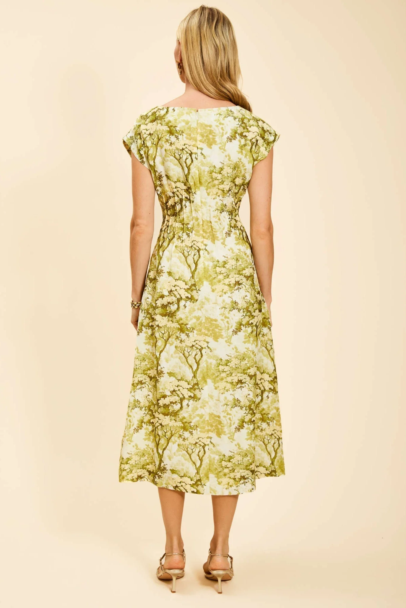 Quinn Pintuck Midi Dress - Image 3