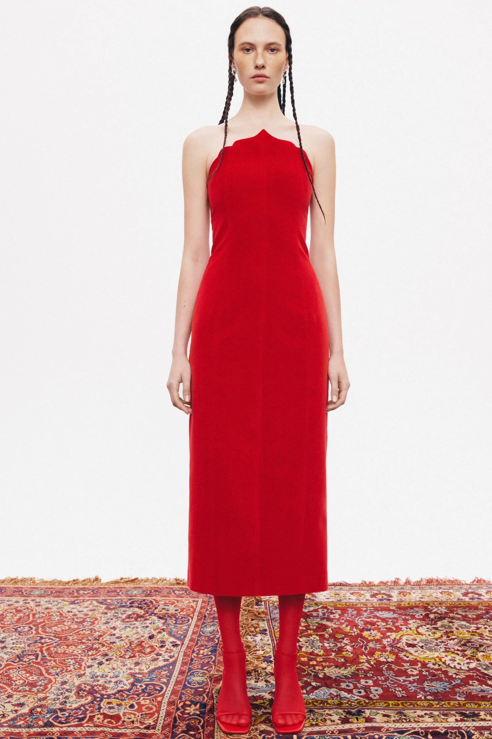 Saray Dress Scarlet Red - Image 5