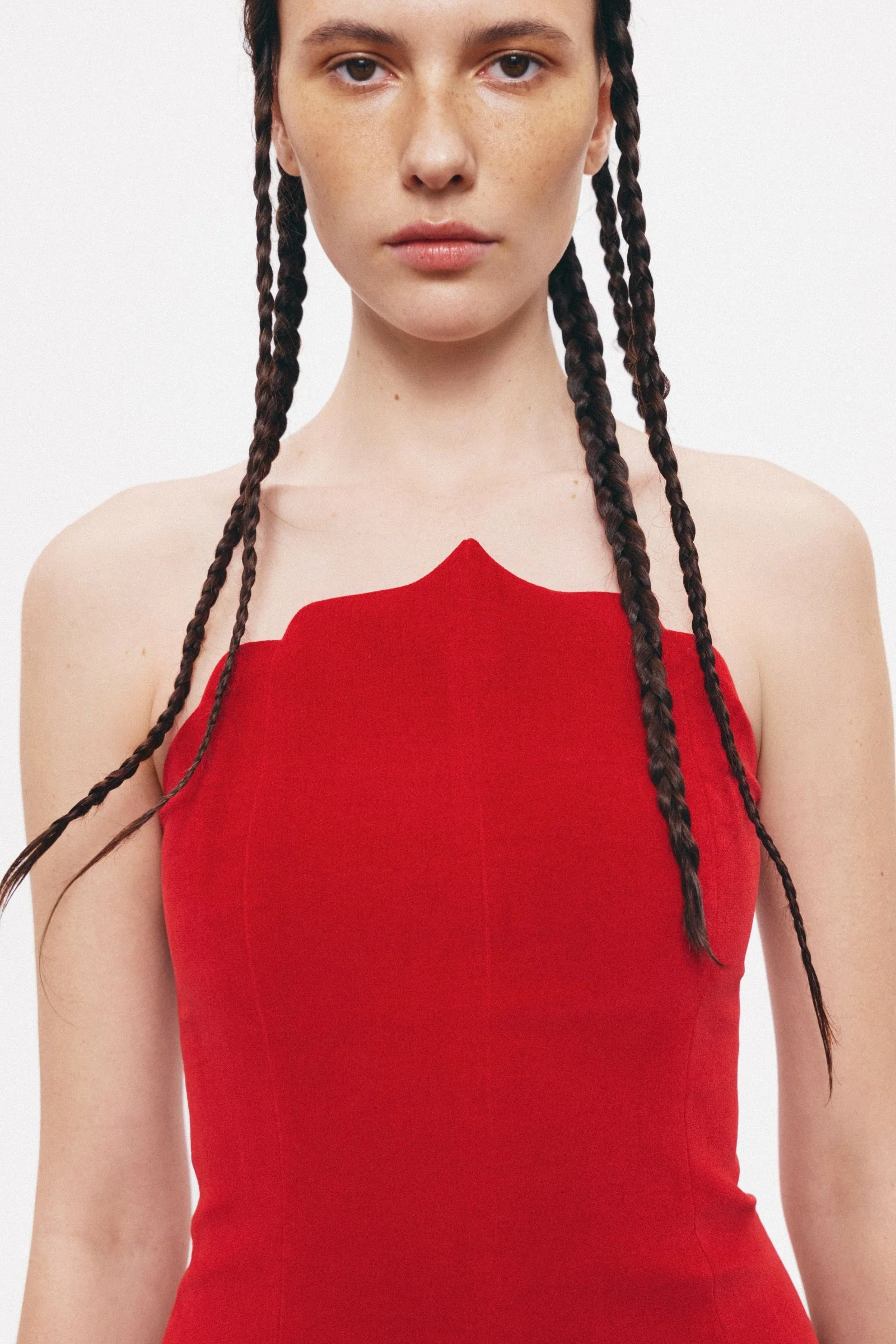 Saray Dress Scarlet Red - Image 6