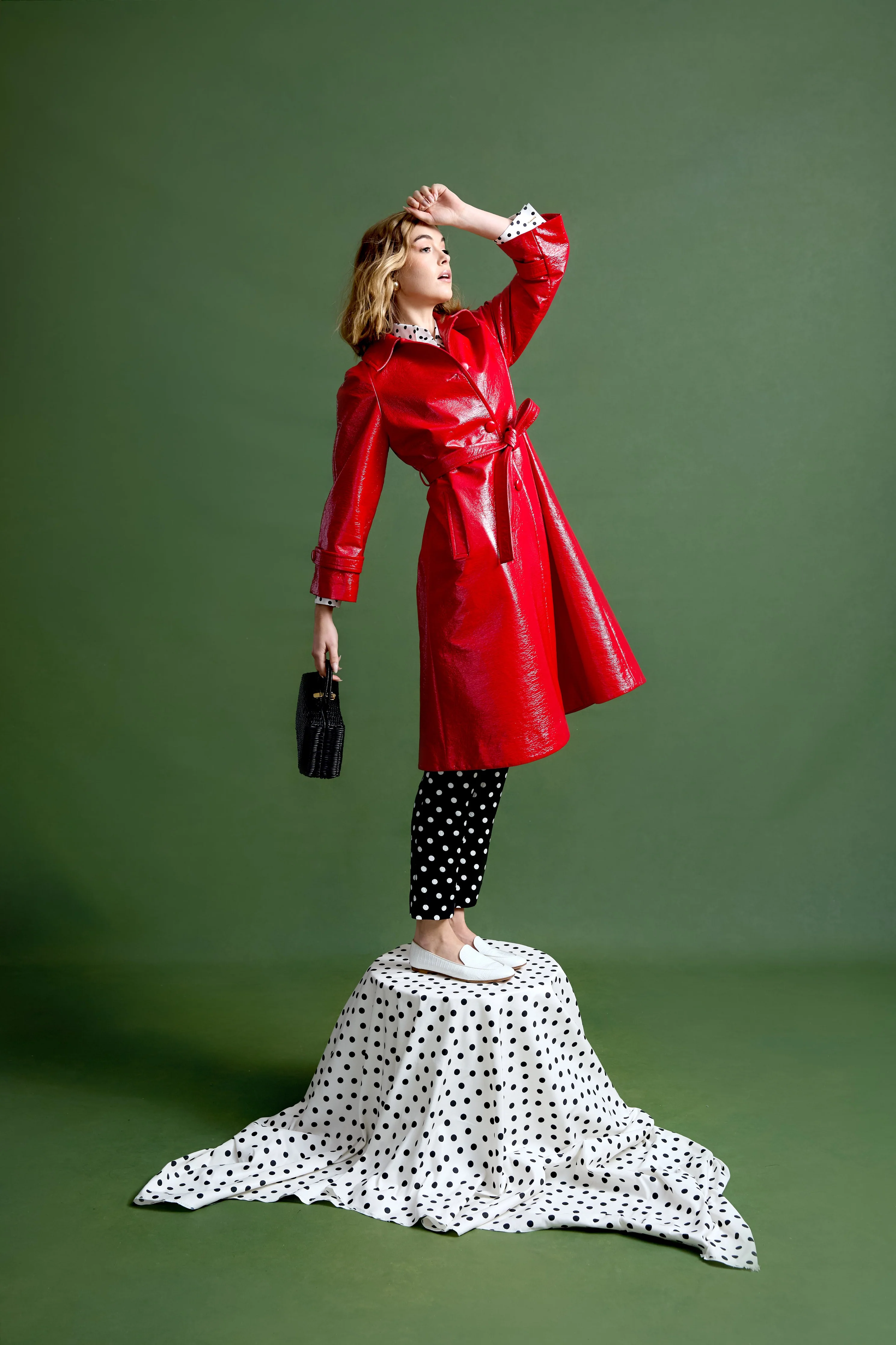 Savannah Coat in Patent - Image 3