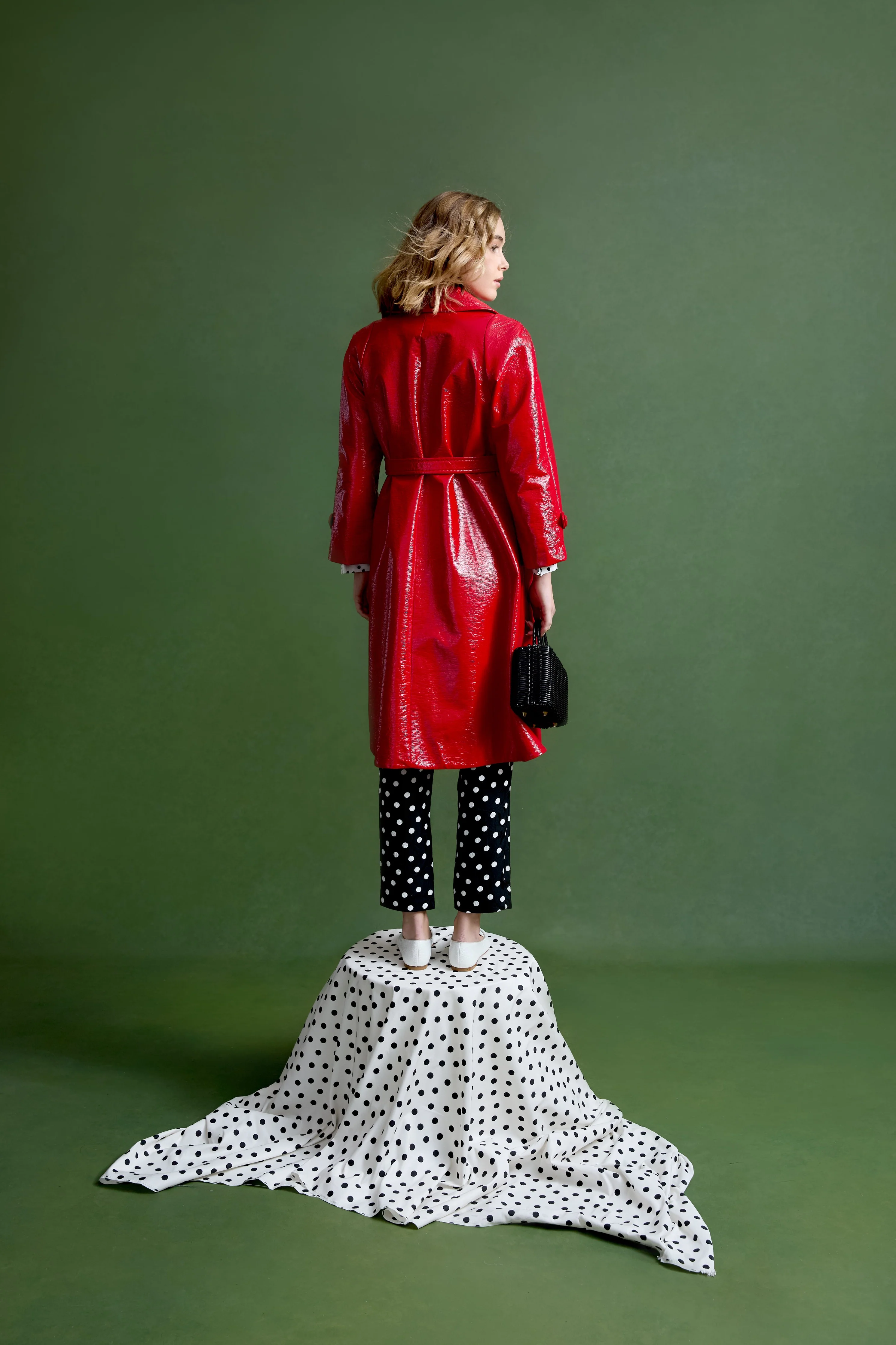 Savannah Coat in Patent - Image 7