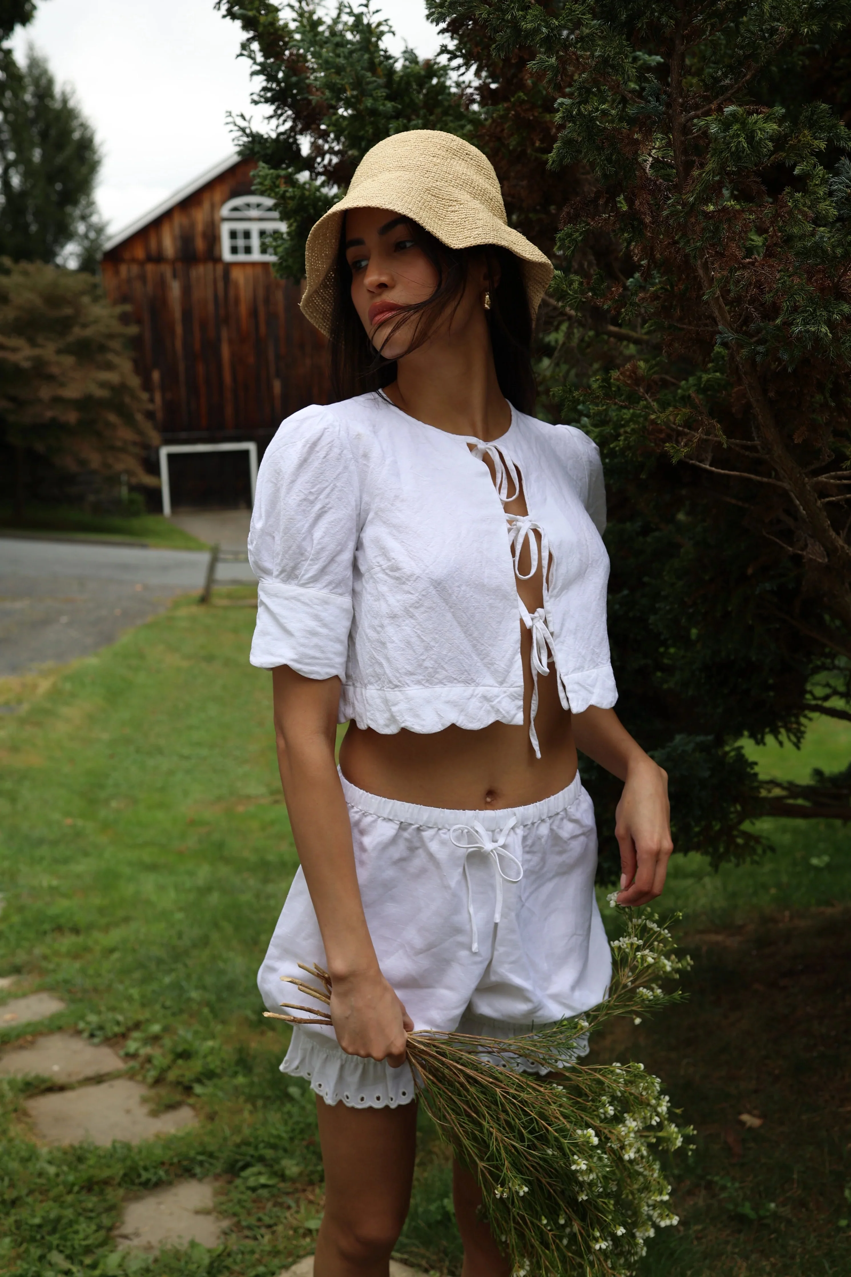 Scalloped Top Blue Stripe - Image 9