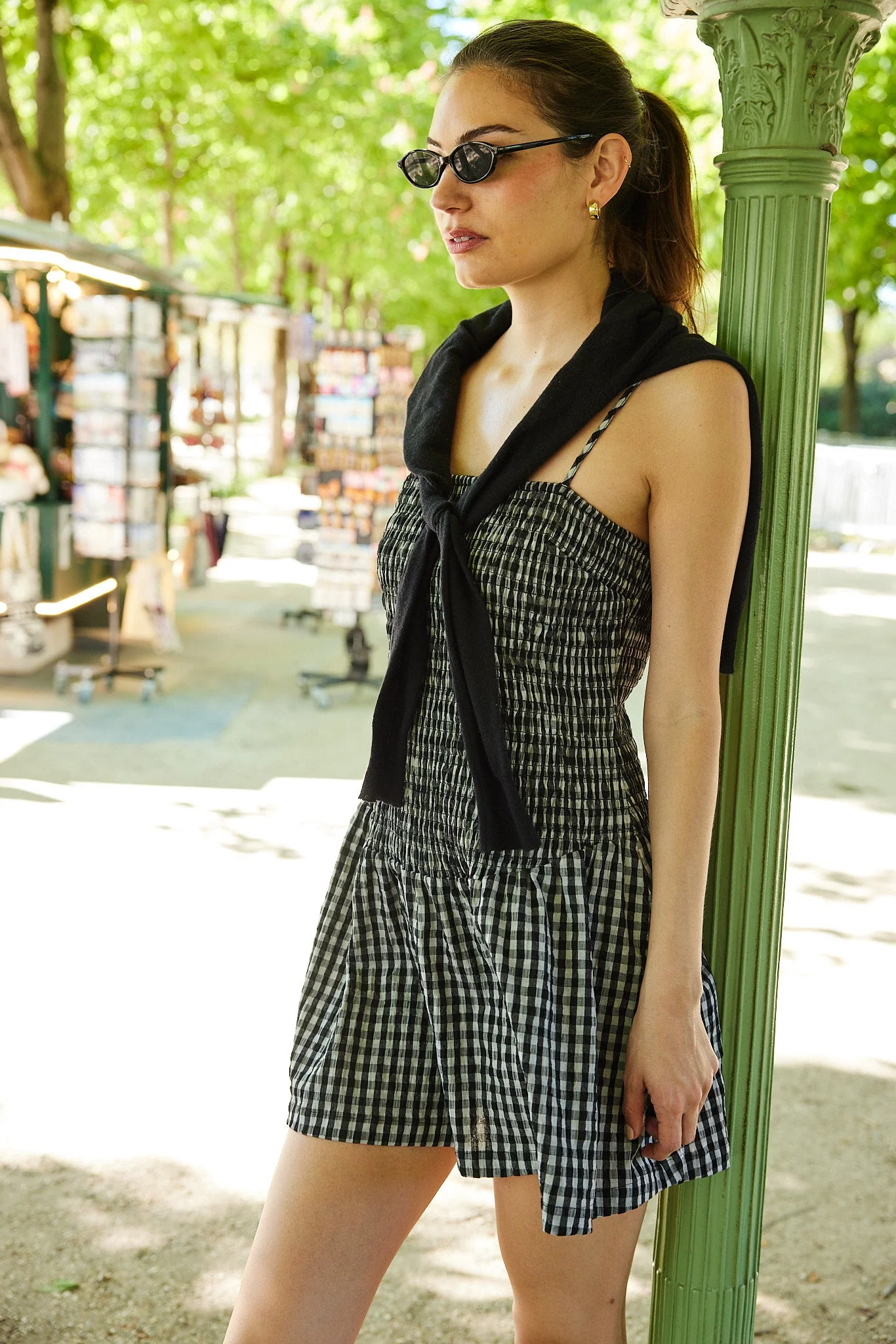 Shore Dress Black and White Check - Image 3