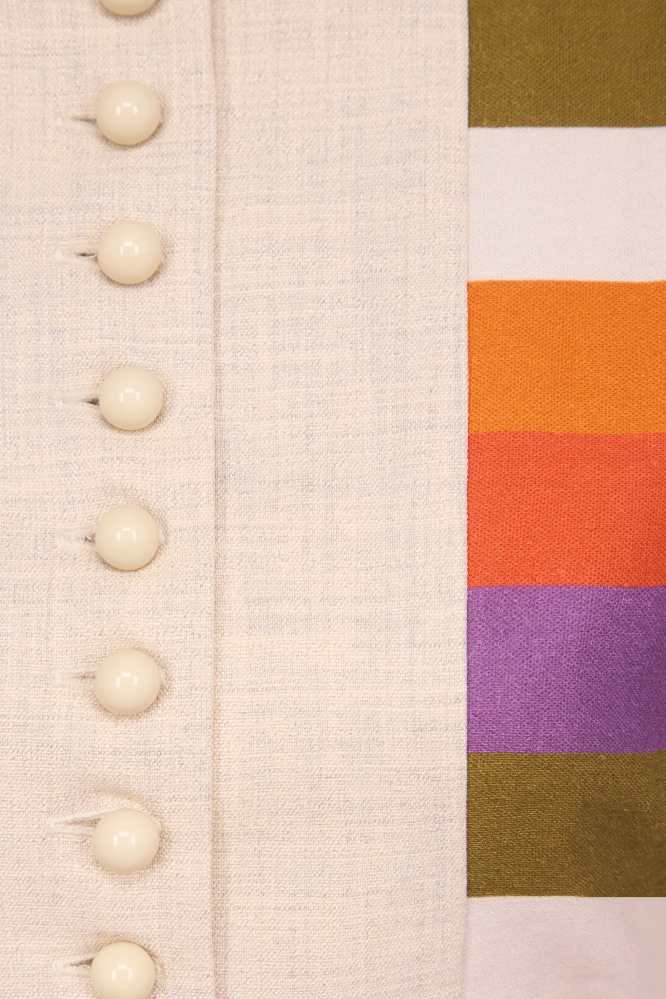 Striped Sleeveless Linen Top - Image 2