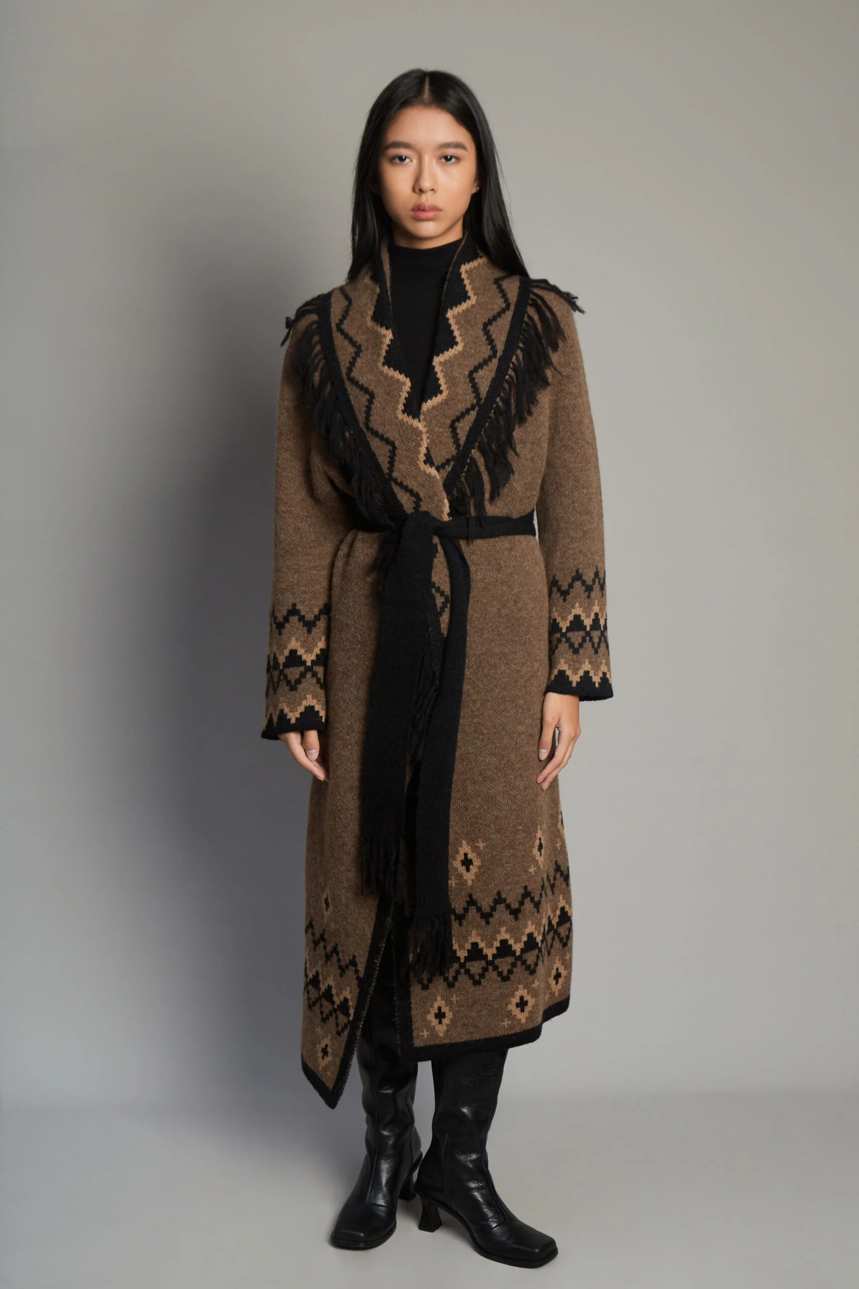 Sumaq Brown Coat - Image 4