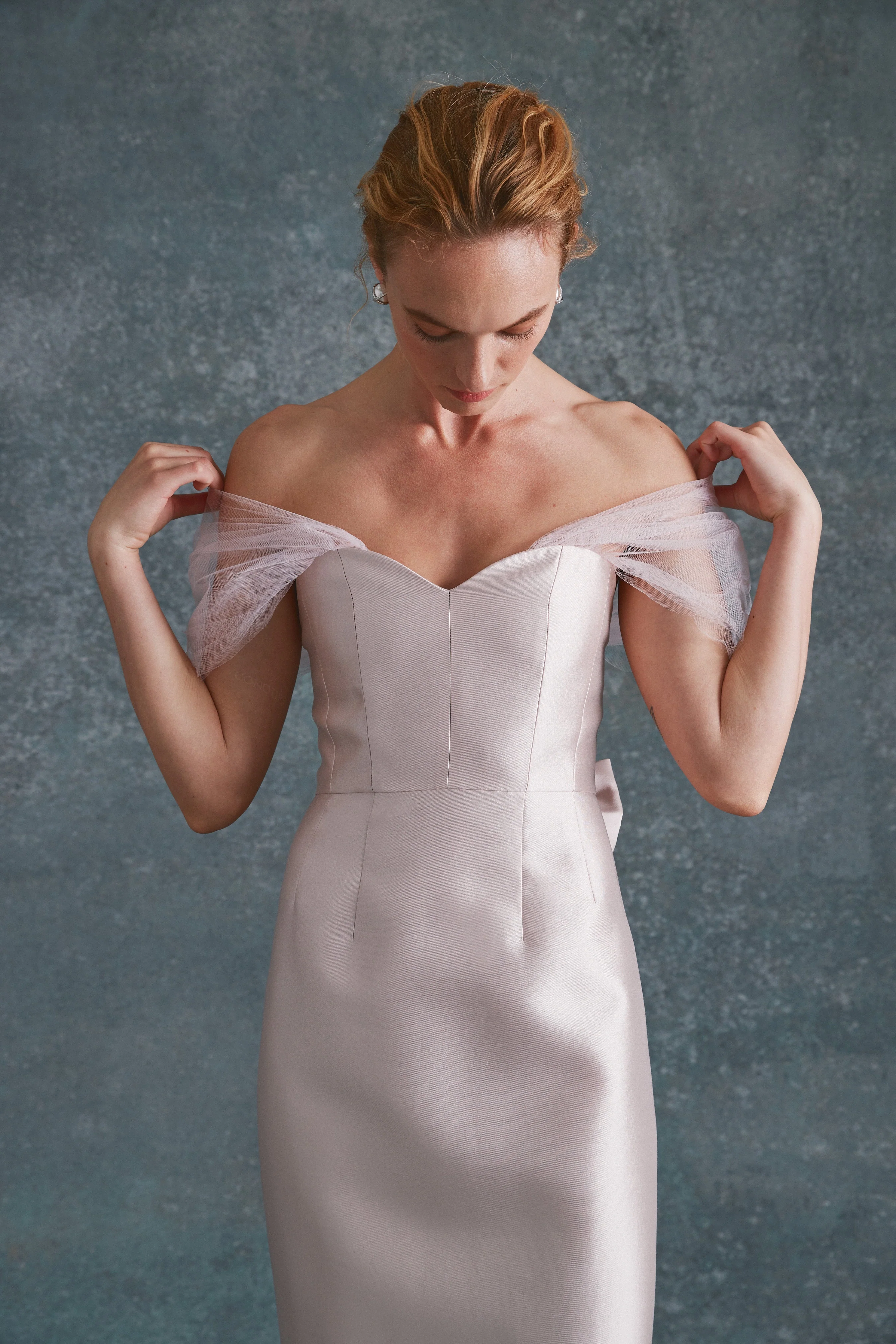 Sylvie Dress in Ballet Pink Silk Wool - Image 2