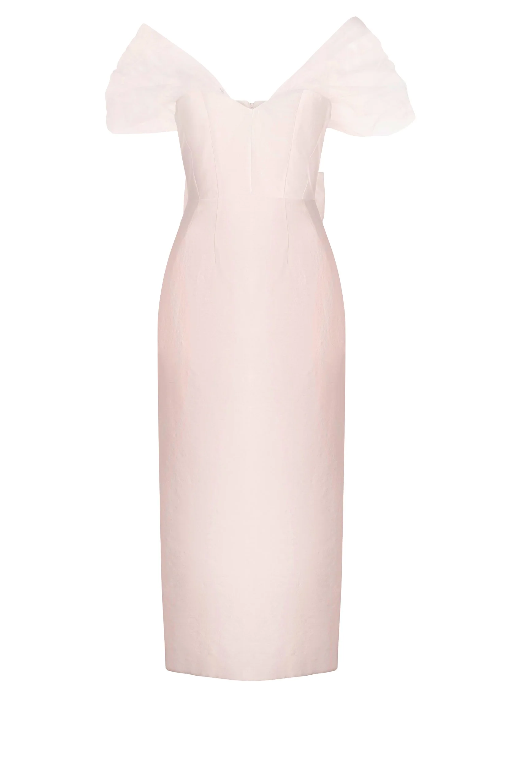 Sylvie Dress in Ballet Pink Silk Wool - Image 5