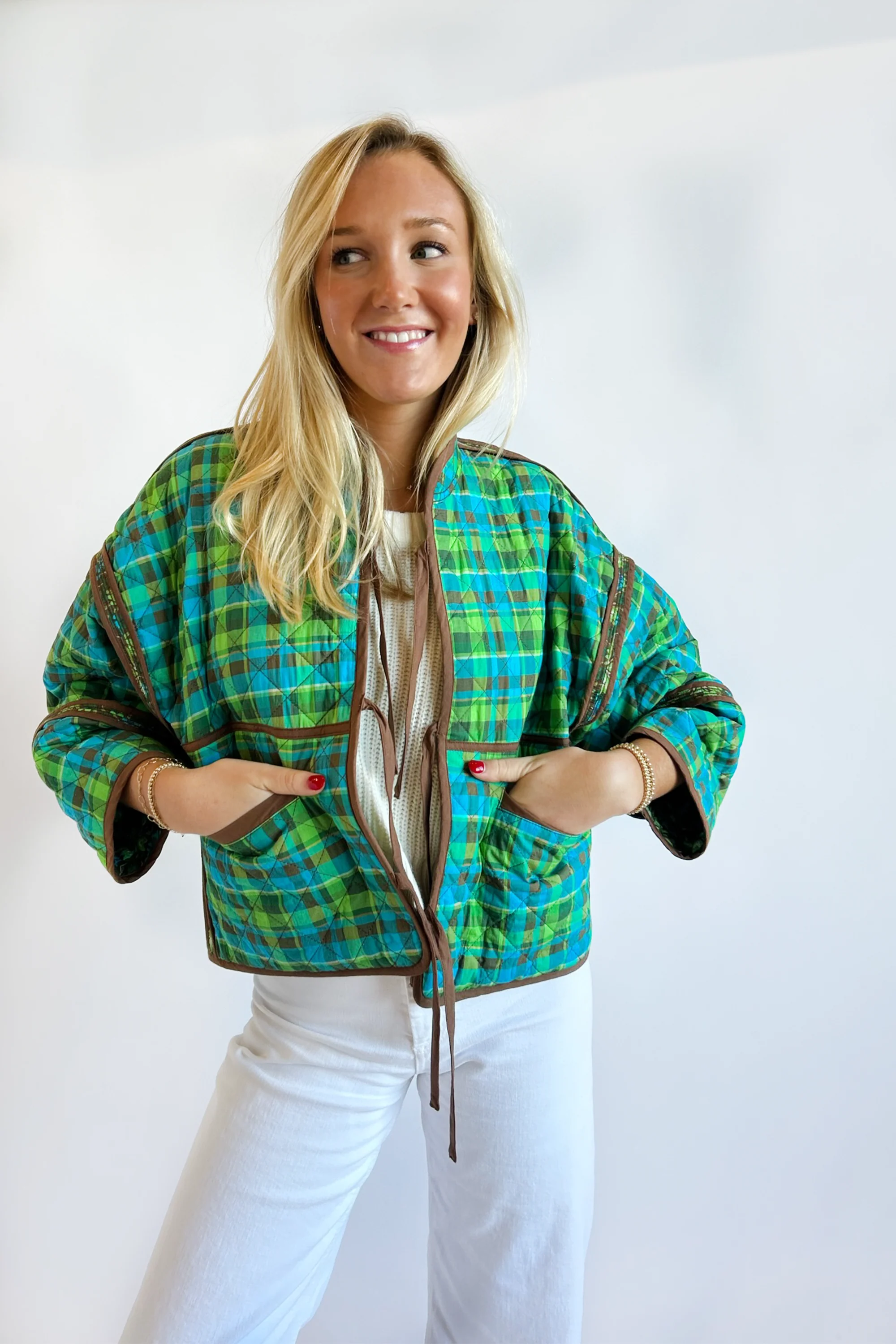 The Eloise Reversible Quilted Jacket - Crown Jewel - Image 18