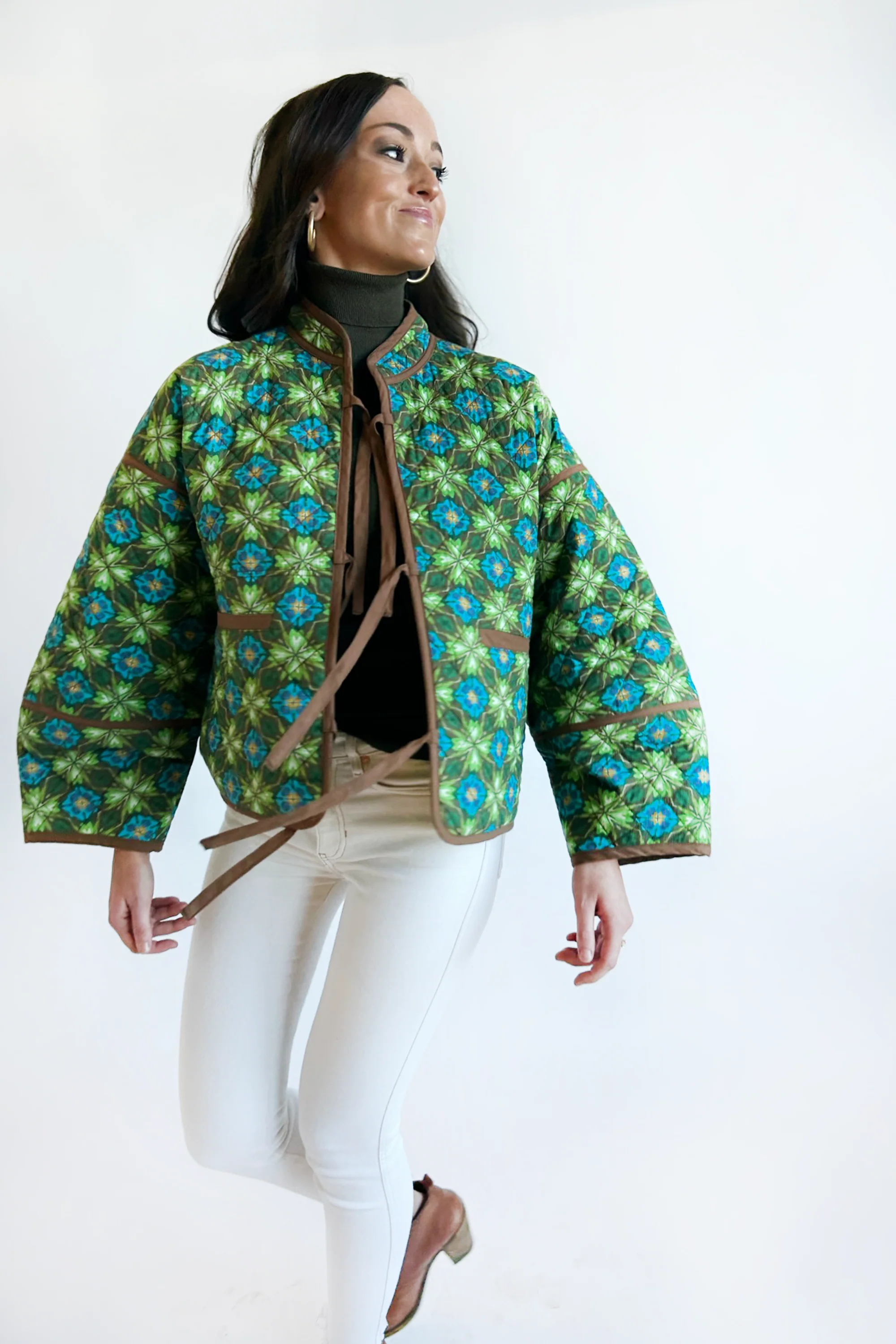The Eloise Reversible Quilted Jacket - Crown Jewel - Image 8