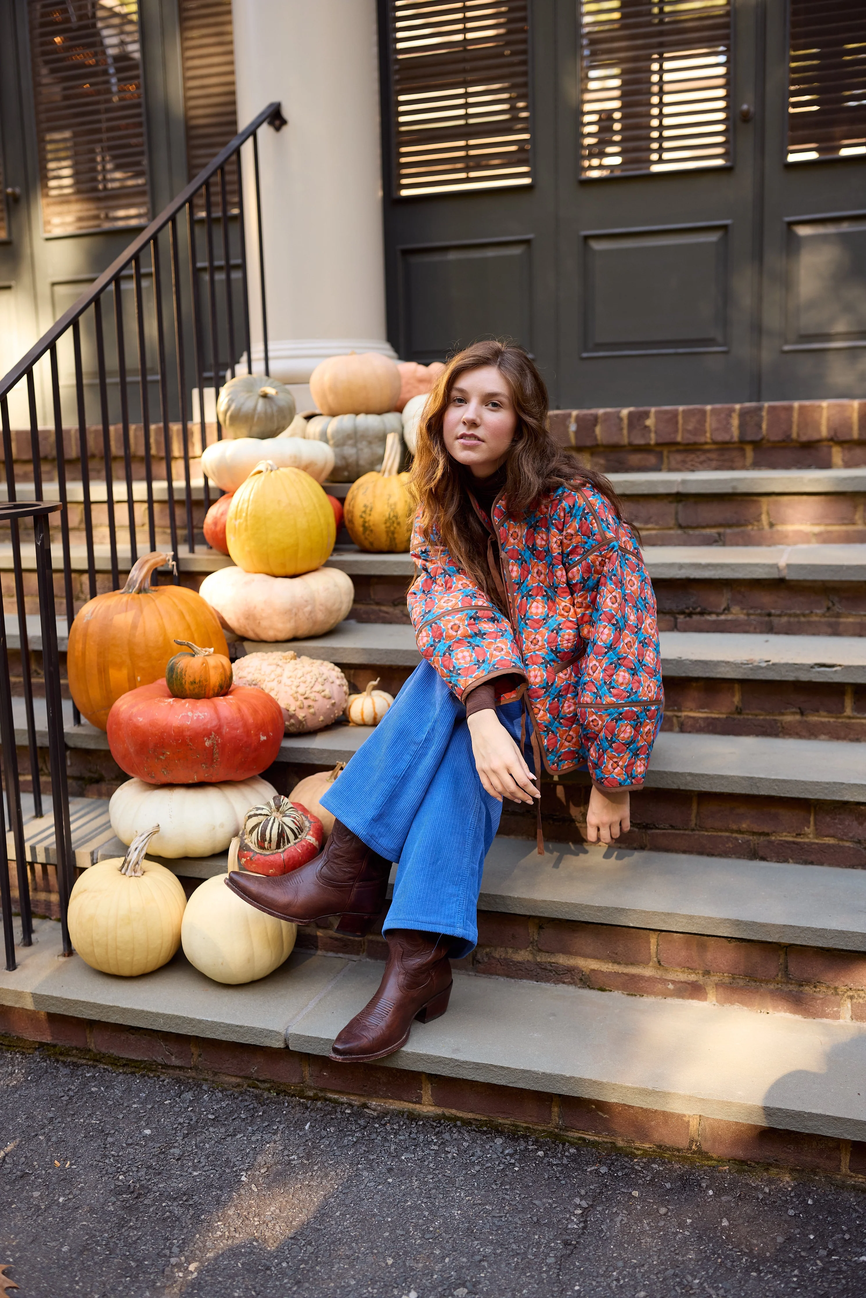 The Eloise Reversible Quilted Jacket - Midnight in Paris - Image 11
